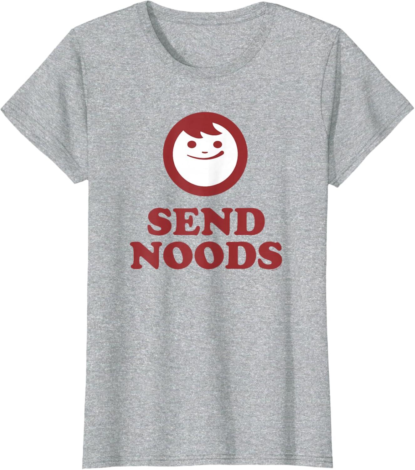image:imageMaruchan Instant Lunch Send Noods Happy Face Logo TShirtHeather Grey