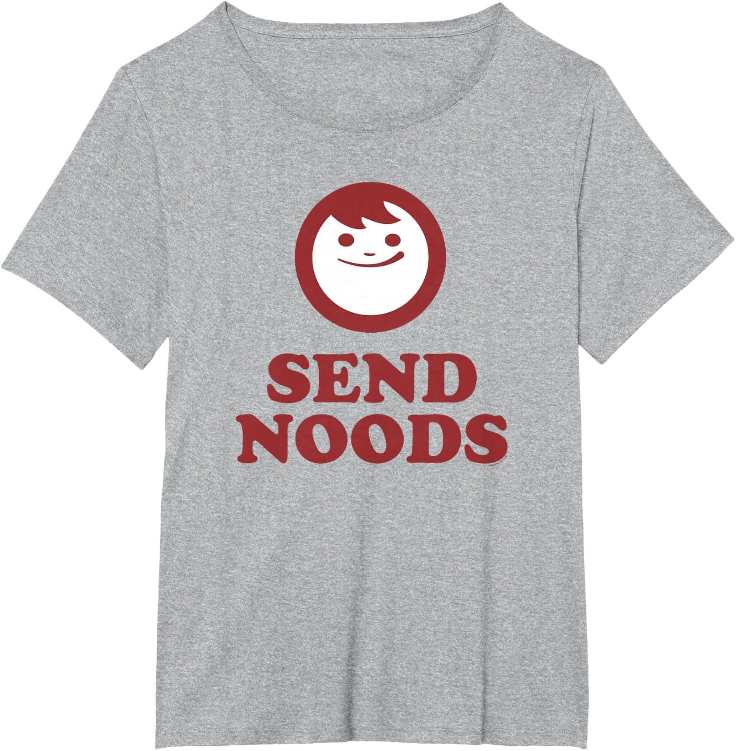 image:imageMaruchan Instant Lunch Send Noods Happy Face Logo TShirtHeather Grey