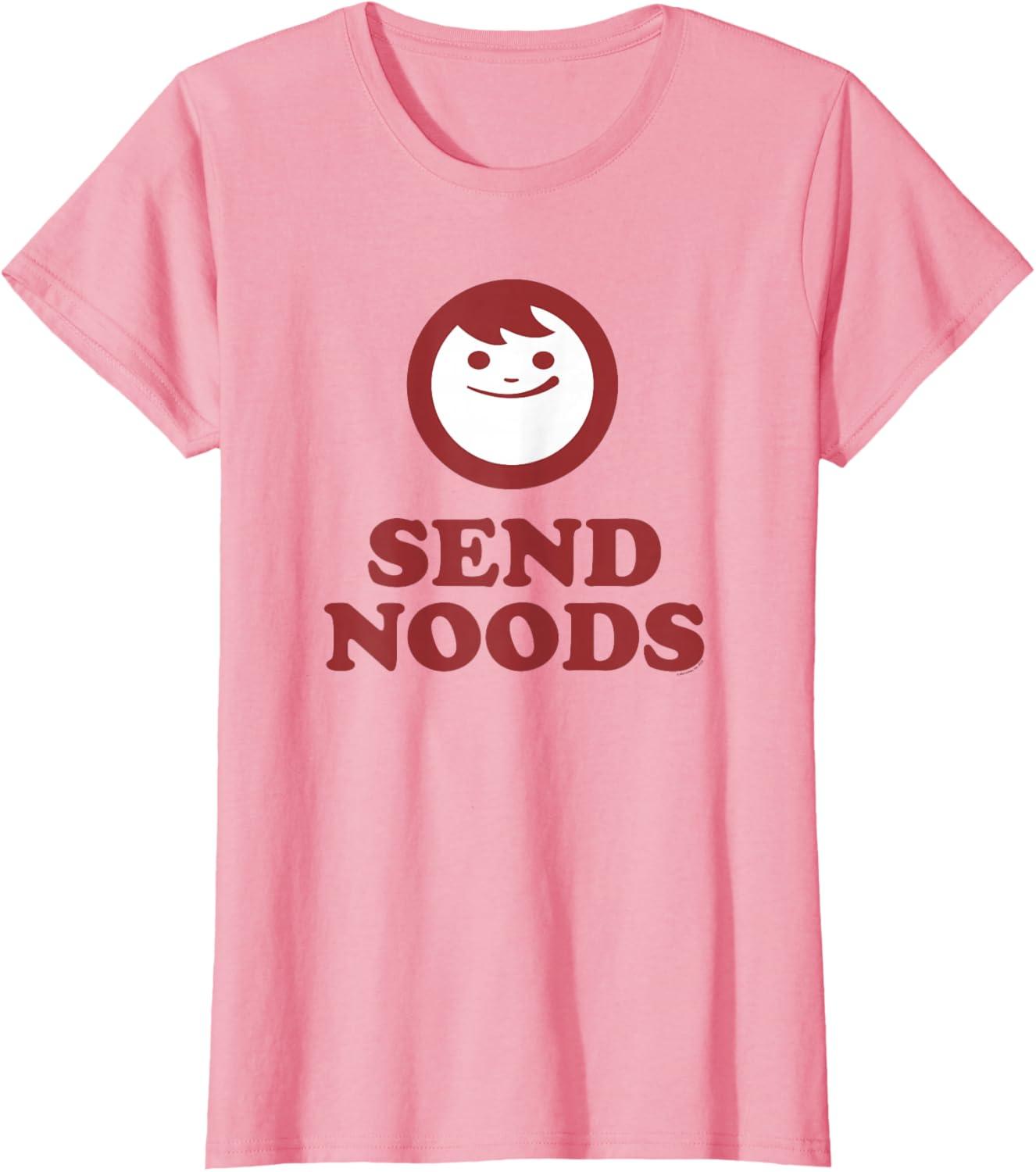 image:imageMaruchan Instant Lunch Send Noods Happy Face Logo TShirtPink