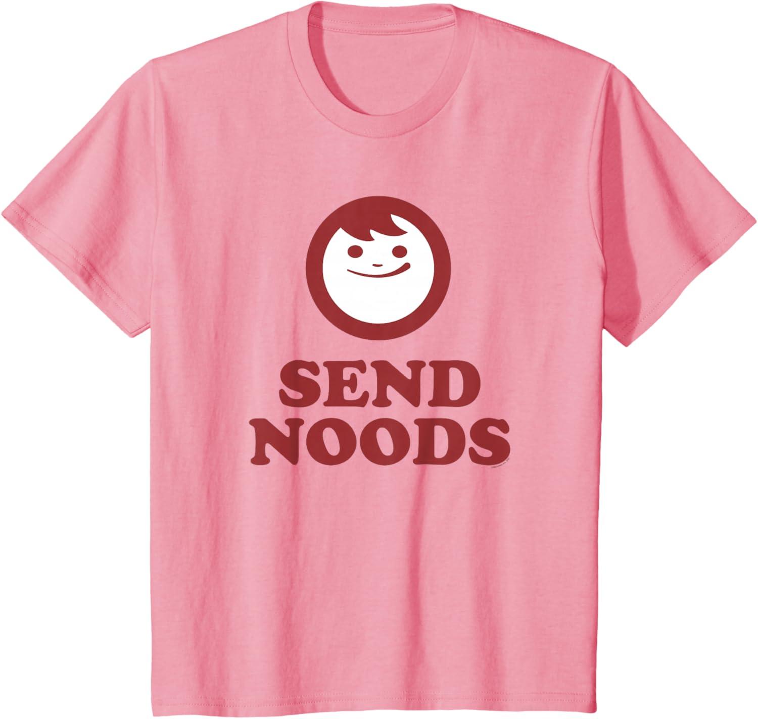 image:imageMaruchan Instant Lunch Send Noods Happy Face Logo TShirtPink