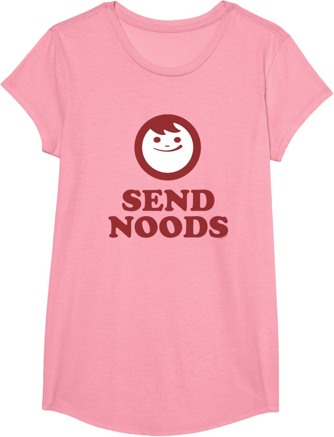 image:imageMaruchan Instant Lunch Send Noods Happy Face Logo TShirtPink