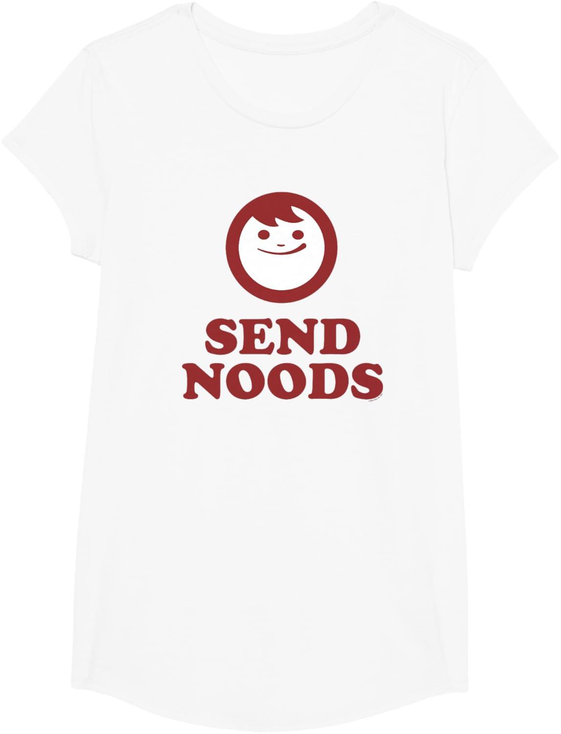 image:imageMaruchan Instant Lunch Send Noods Happy Face Logo TShirtWhite