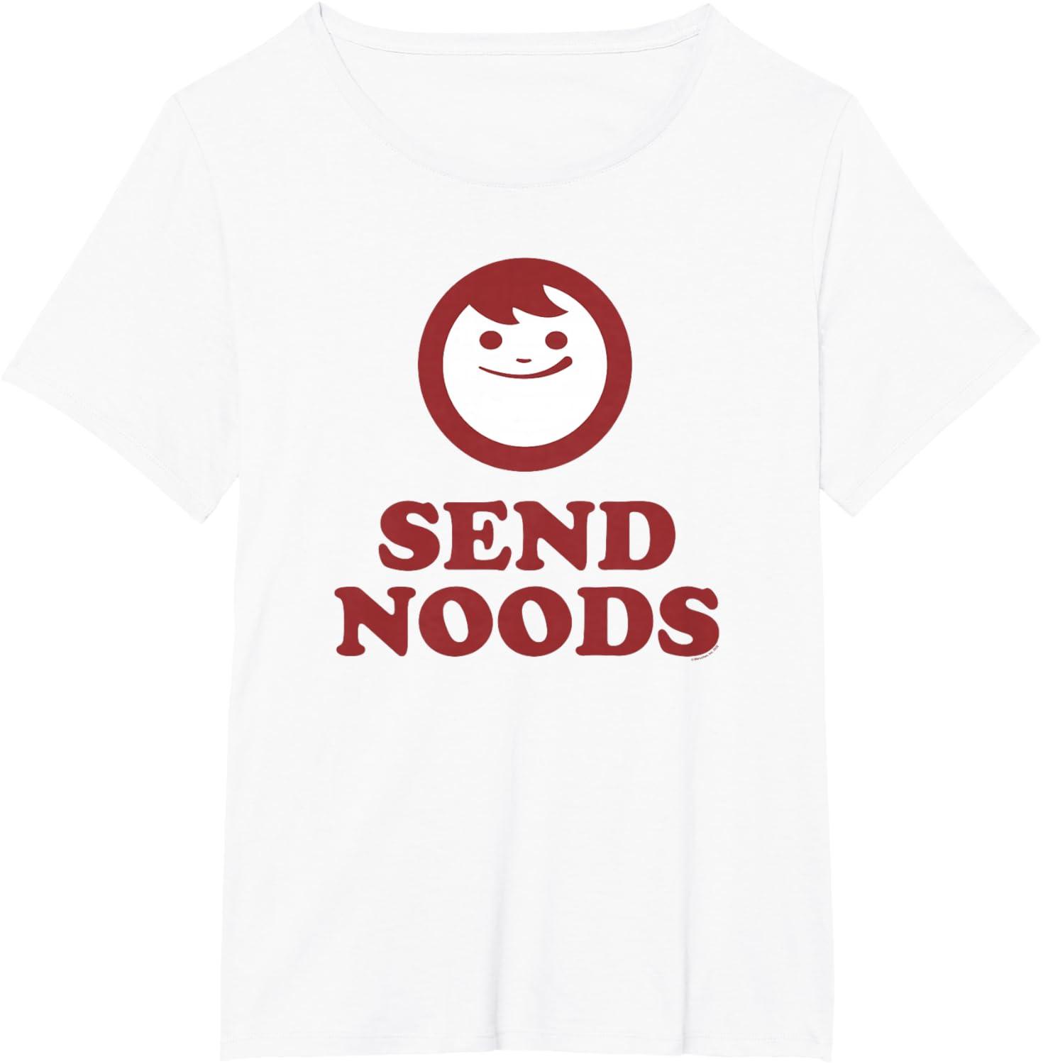 image:imageMaruchan Instant Lunch Send Noods Happy Face Logo TShirtWhite