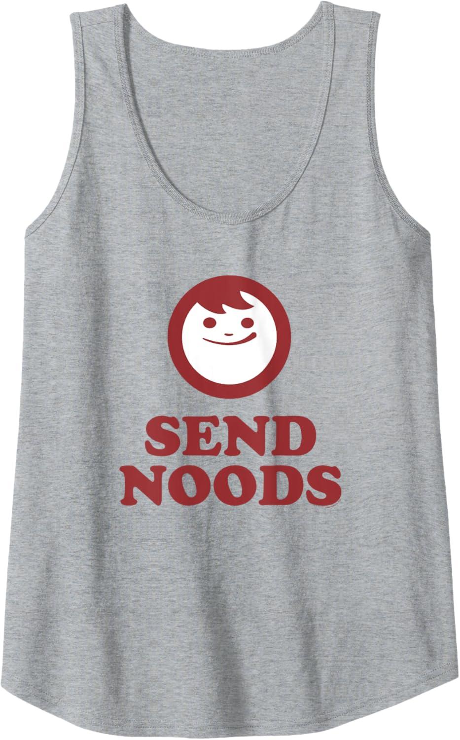 image:imageMaruchan Instant Lunch Send Noods Happy Face Logo Tank TopHeather Grey