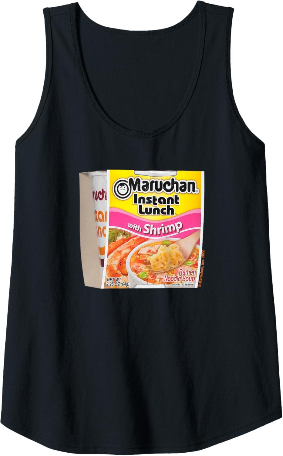 image:imageMaruchan Instant Lunch Shrimp Flavor Package Noodle Cup Tank TopBlack