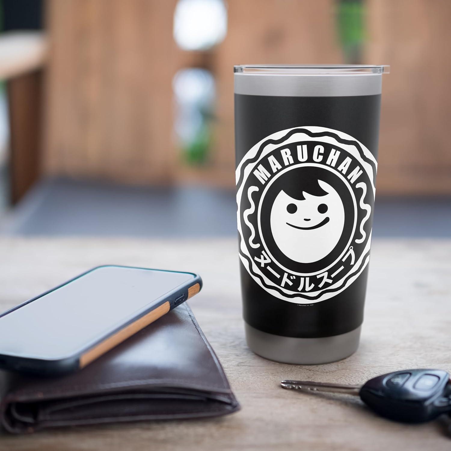 image:imageMaruchan Instant Lunch Soup Circular Official Logo Stainless Steel Insulated TumblerBlack