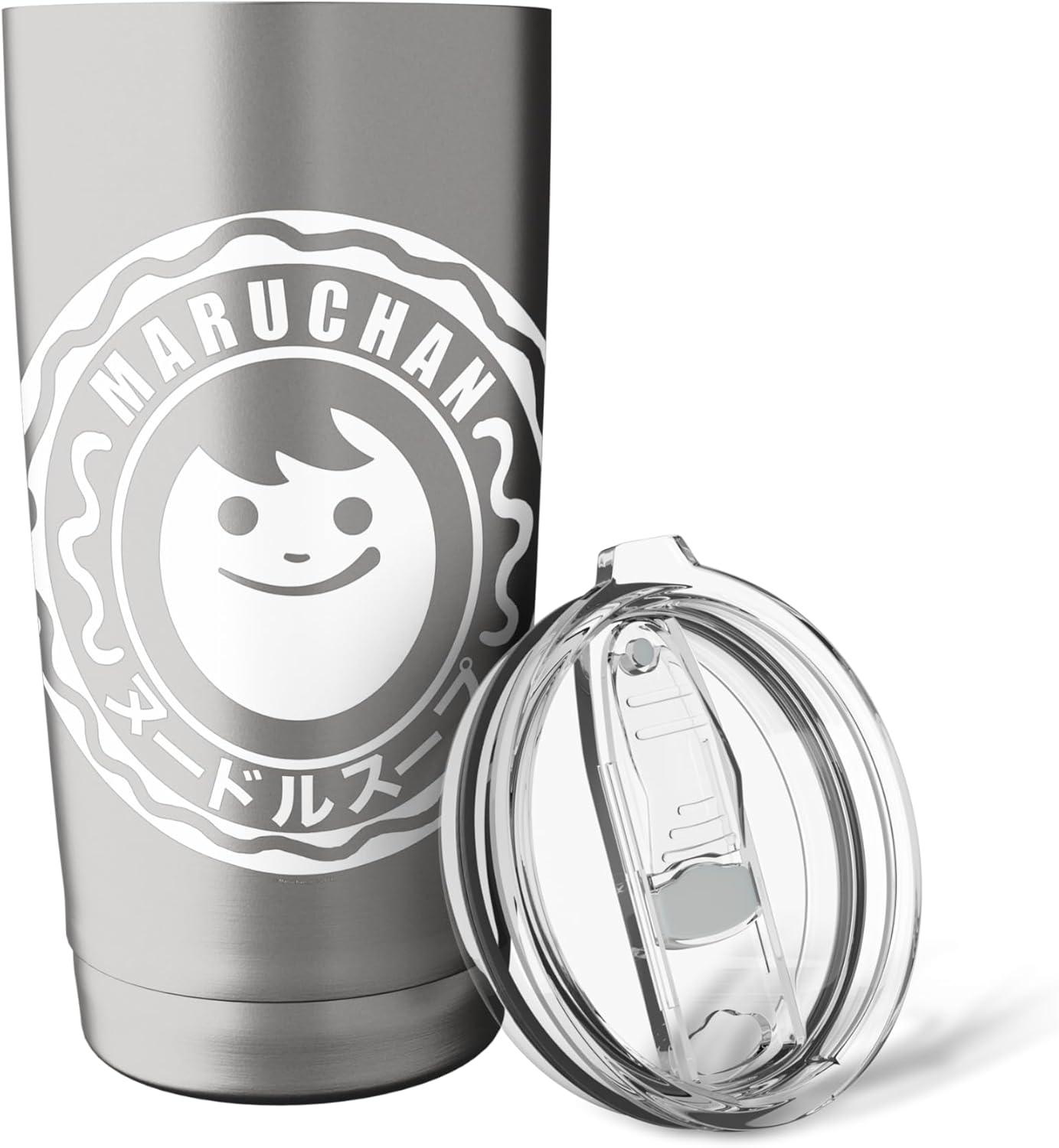 image:imageMaruchan Instant Lunch Soup Circular Official Logo Stainless Steel Insulated TumblerBrushed Steel