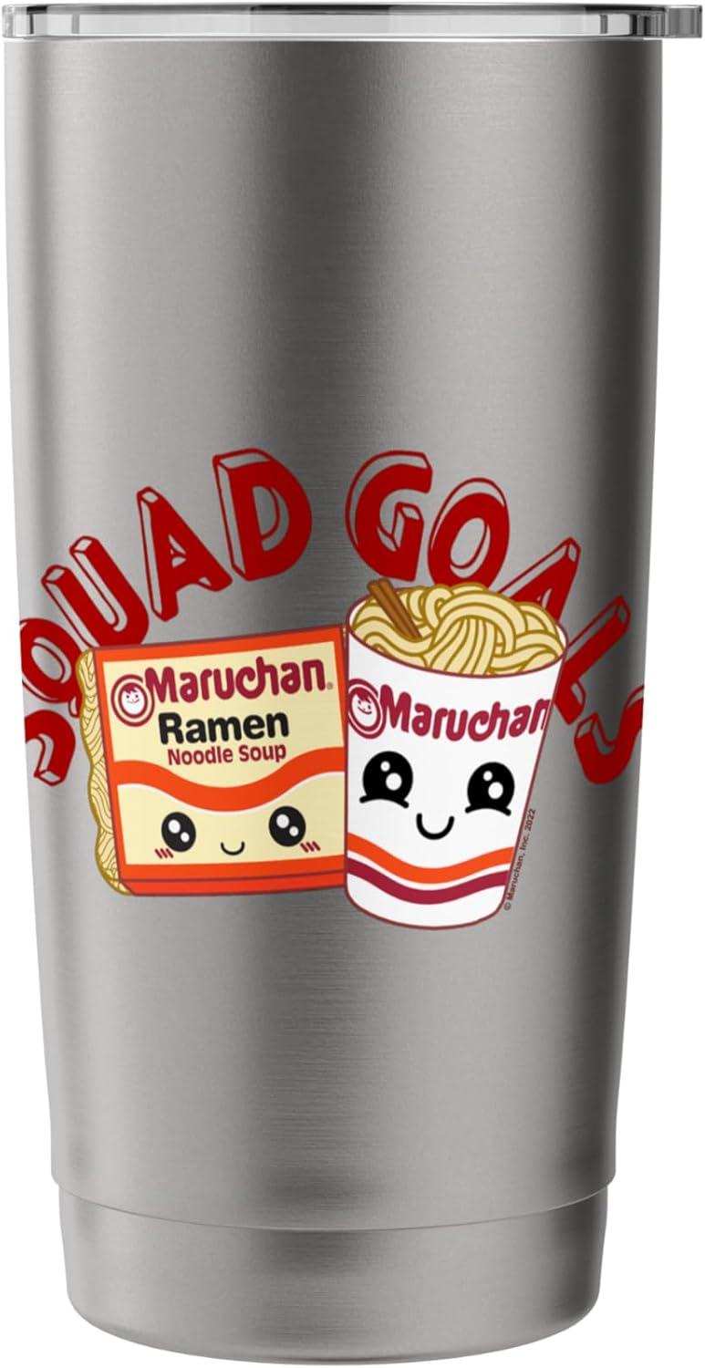 image:imageMaruchan Instant Lunch Squad Goals Noodle Friendship Kawaii Stainless Steel Insulated TumblerBrushed Steel