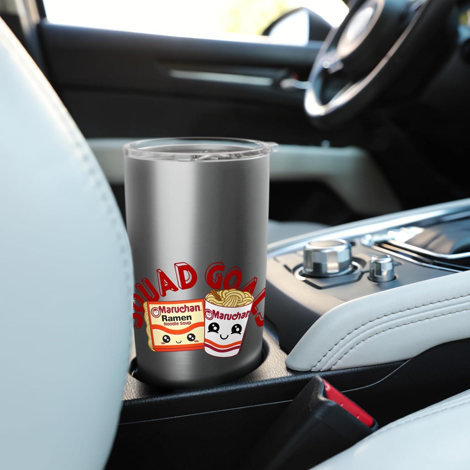 image:imageMaruchan Instant Lunch Squad Goals Noodle Friendship Kawaii Stainless Steel Insulated TumblerBrushed Steel