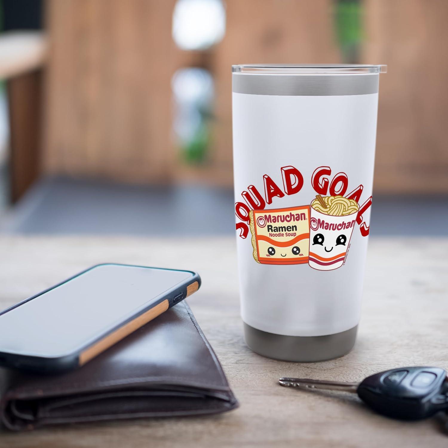 image:imageMaruchan Instant Lunch Squad Goals Noodle Friendship Kawaii Stainless Steel Insulated TumblerWhite