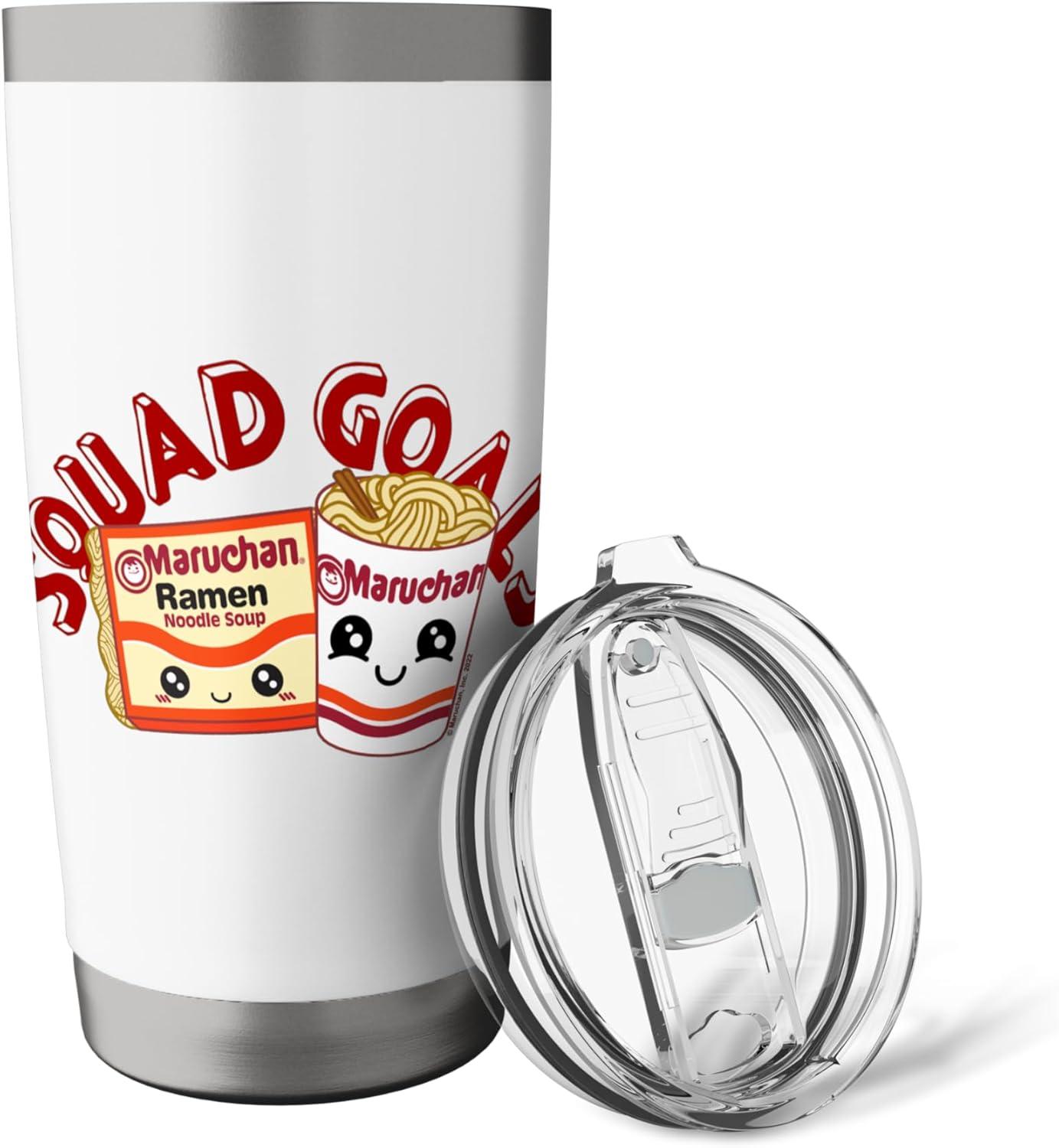 image:imageMaruchan Instant Lunch Squad Goals Noodle Friendship Kawaii Stainless Steel Insulated TumblerWhite