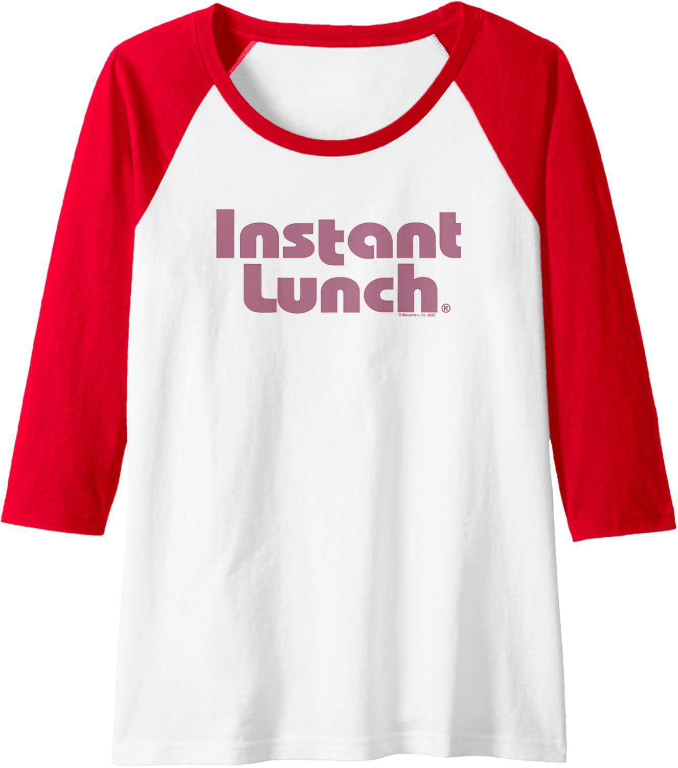 image:imageMaruchan Instant Lunch Text Logo Raglan Baseball TeeRedWhite