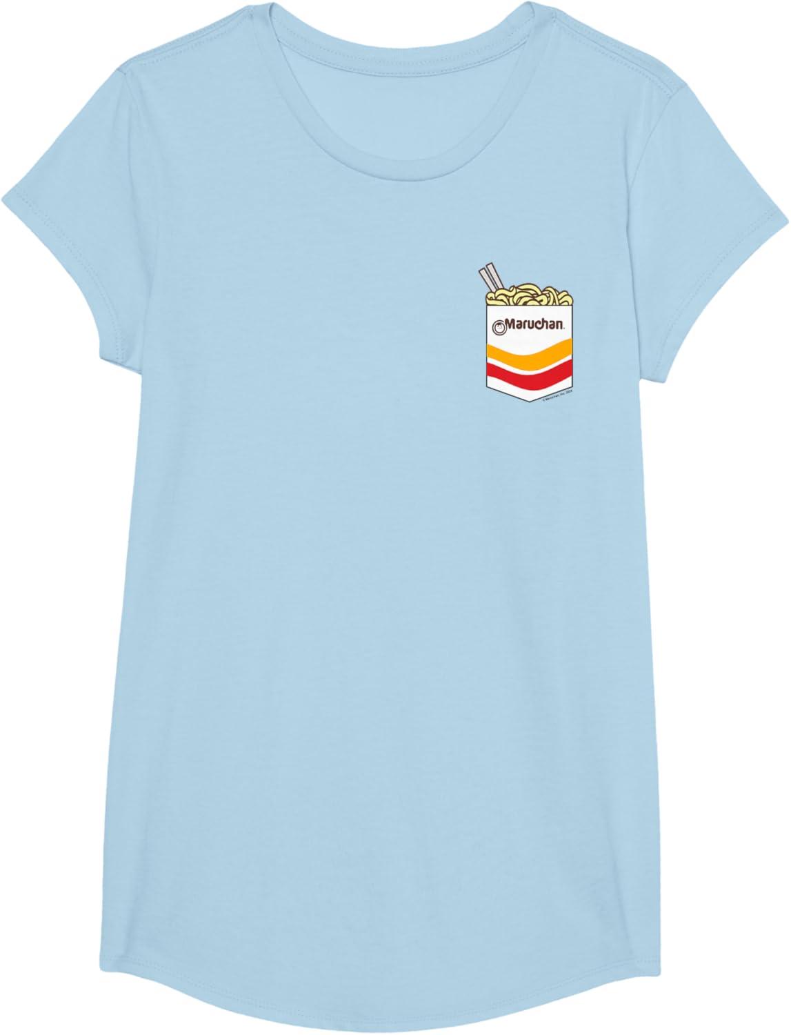 image:imageMaruchan Instant Noodles Faux Pocket Logo TShirtBaby Blue