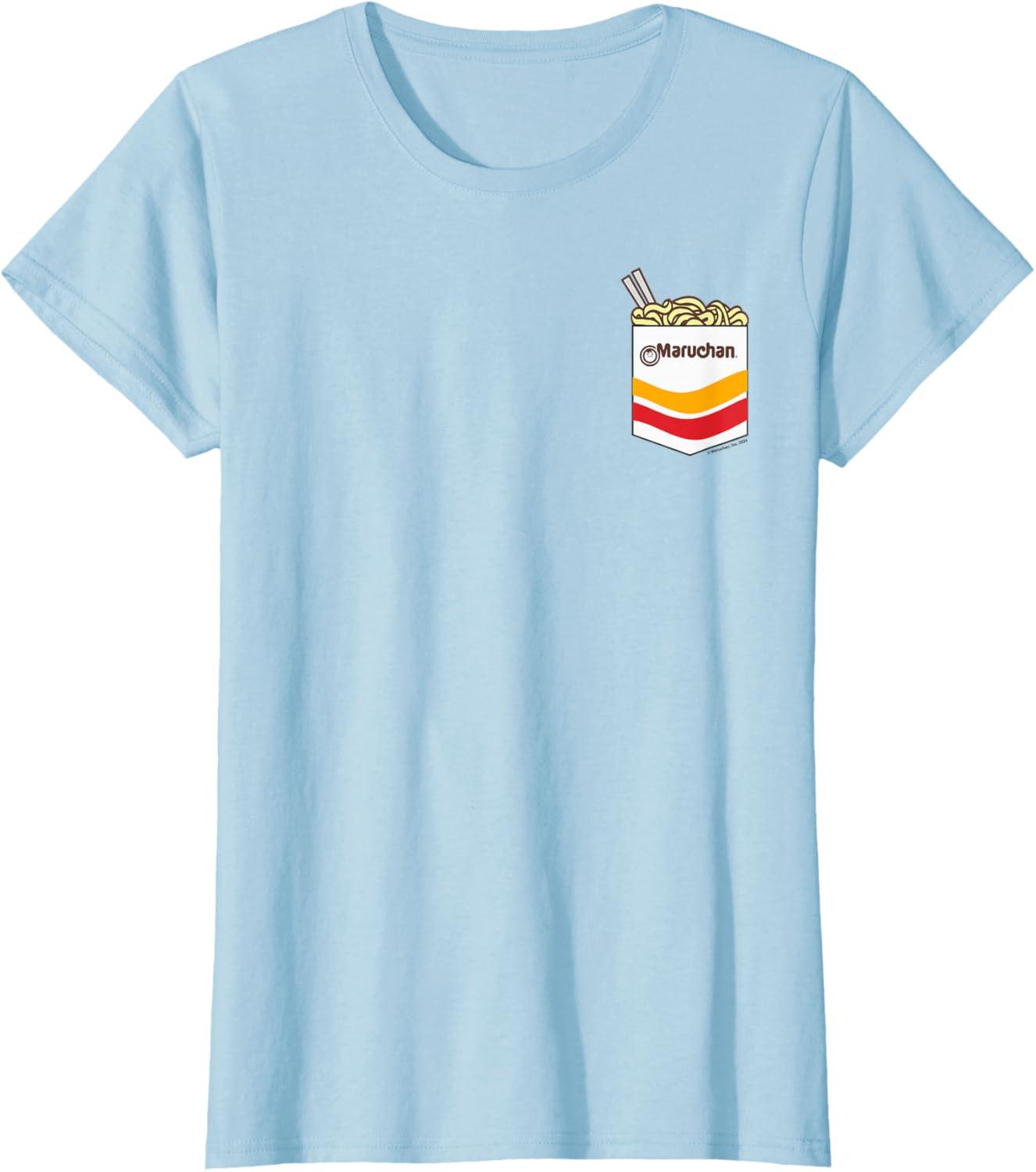 image:imageMaruchan Instant Noodles Faux Pocket Logo TShirtBaby Blue
