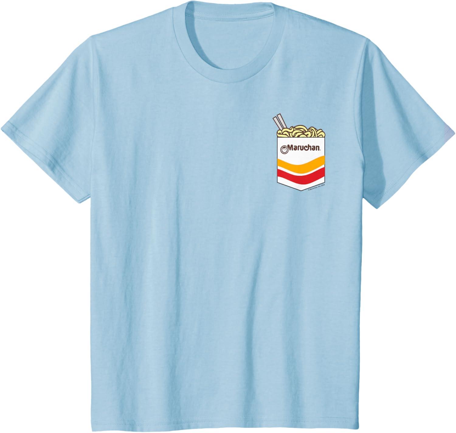 image:imageMaruchan Instant Noodles Faux Pocket Logo TShirtBaby Blue