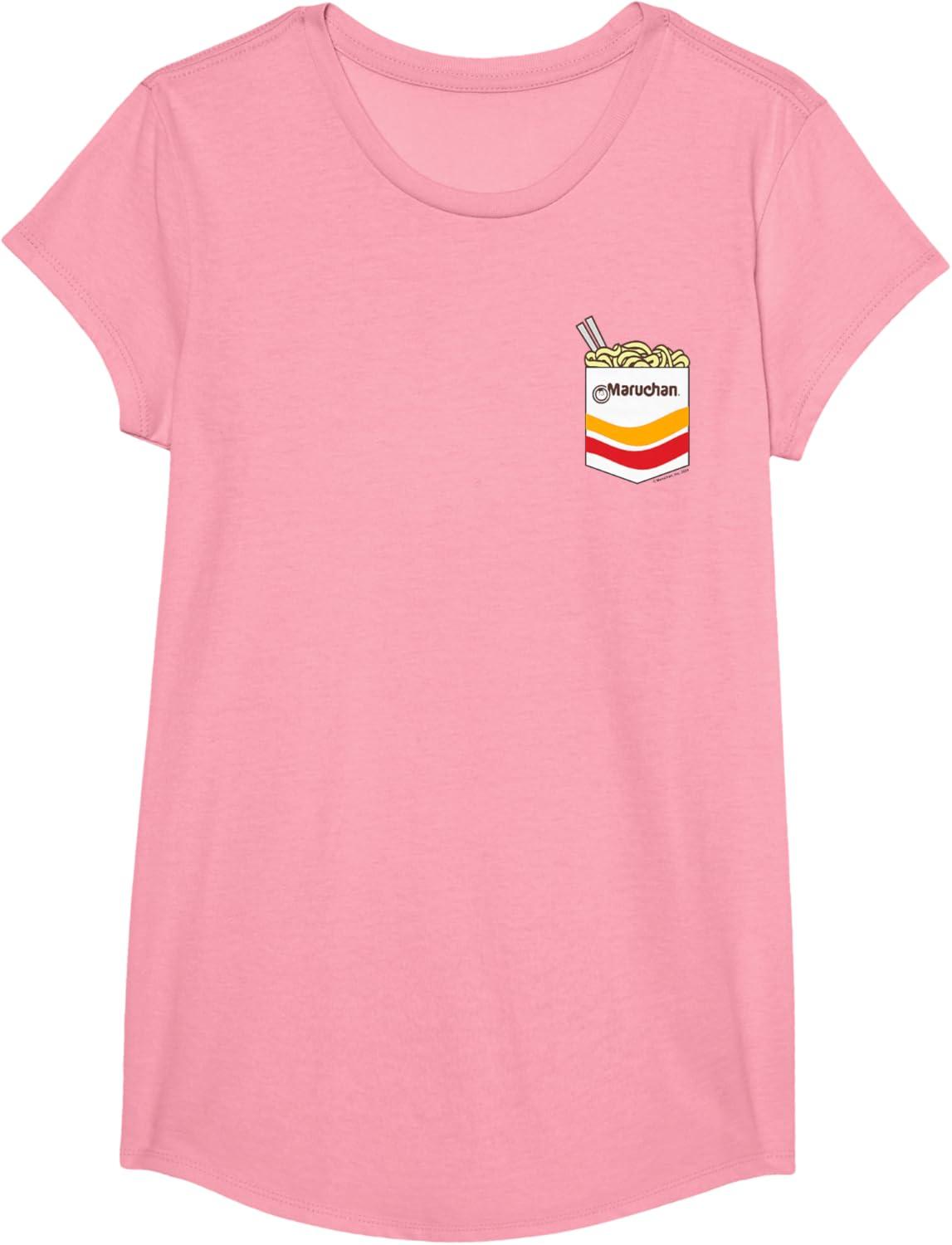 image:imageMaruchan Instant Noodles Faux Pocket Logo TShirtPink