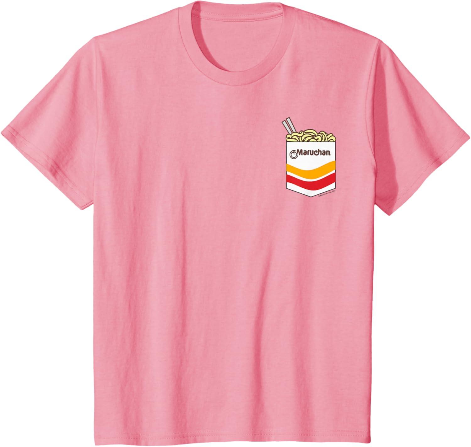 image:imageMaruchan Instant Noodles Faux Pocket Logo TShirtPink