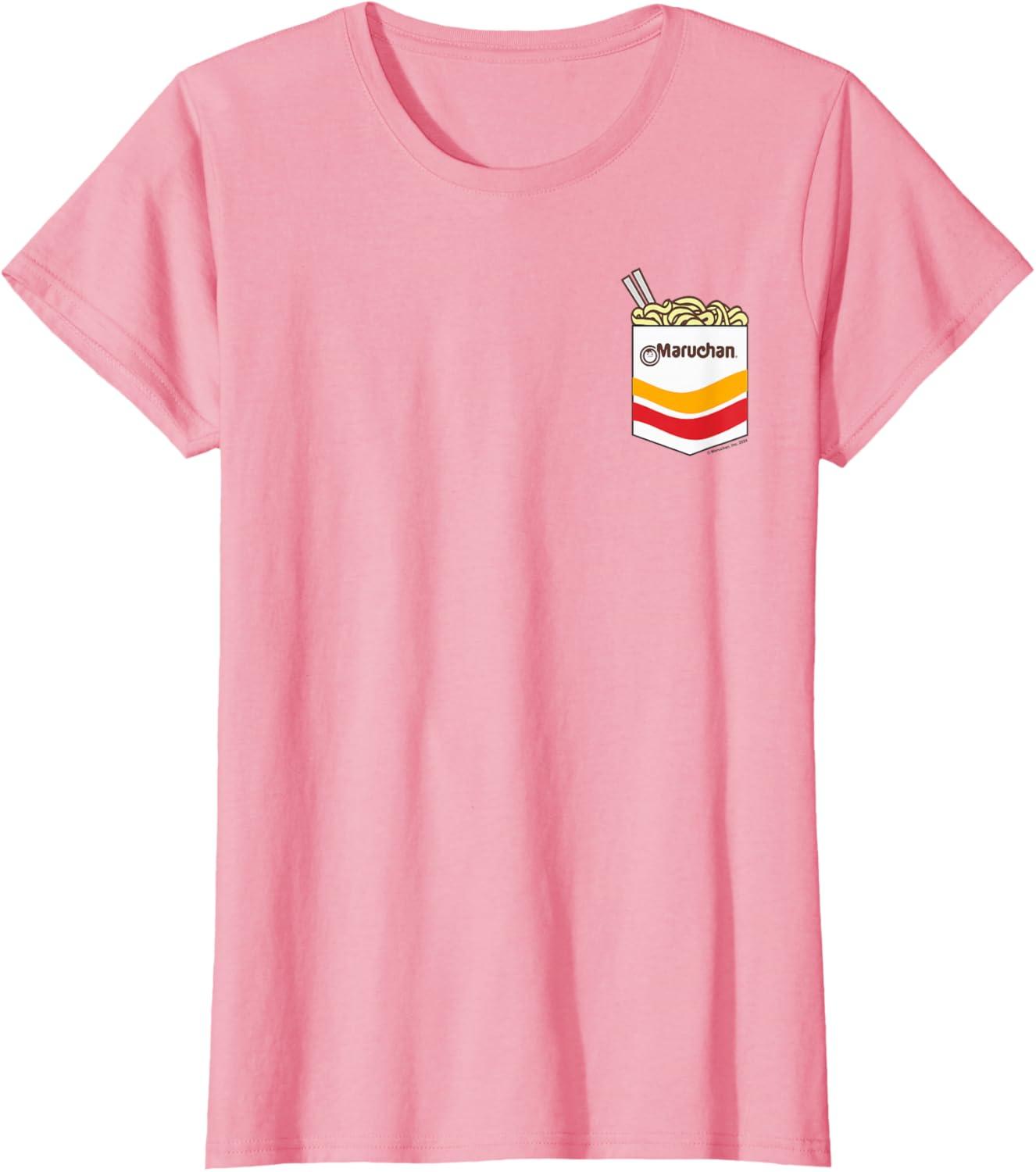 image:imageMaruchan Instant Noodles Faux Pocket Logo TShirtPink