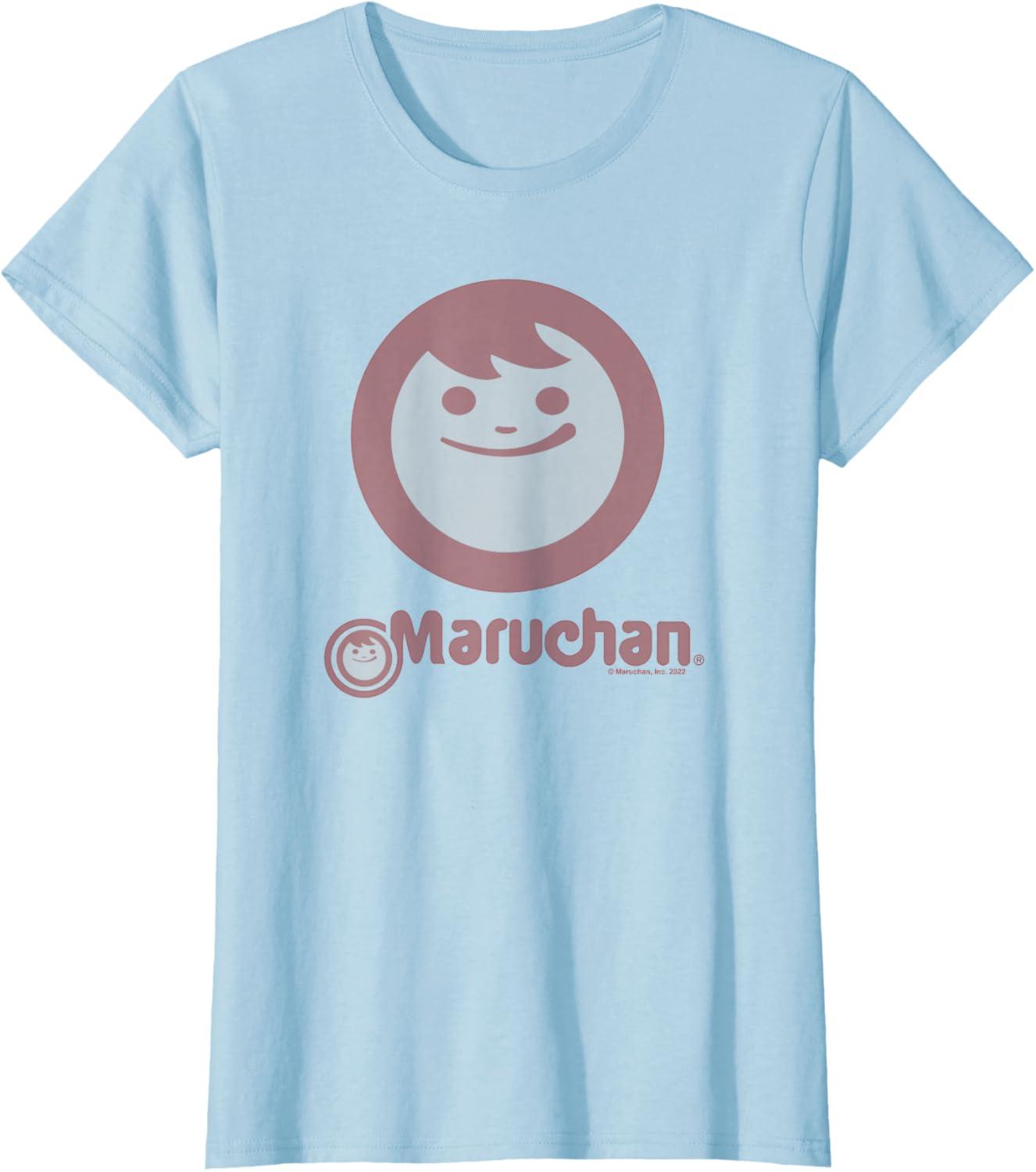 image:imageMaruchan Instant Smile Big Face Logo TShirtBaby Blue