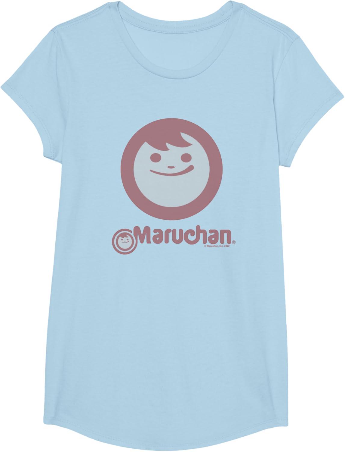 image:imageMaruchan Instant Smile Big Face Logo TShirtBaby Blue
