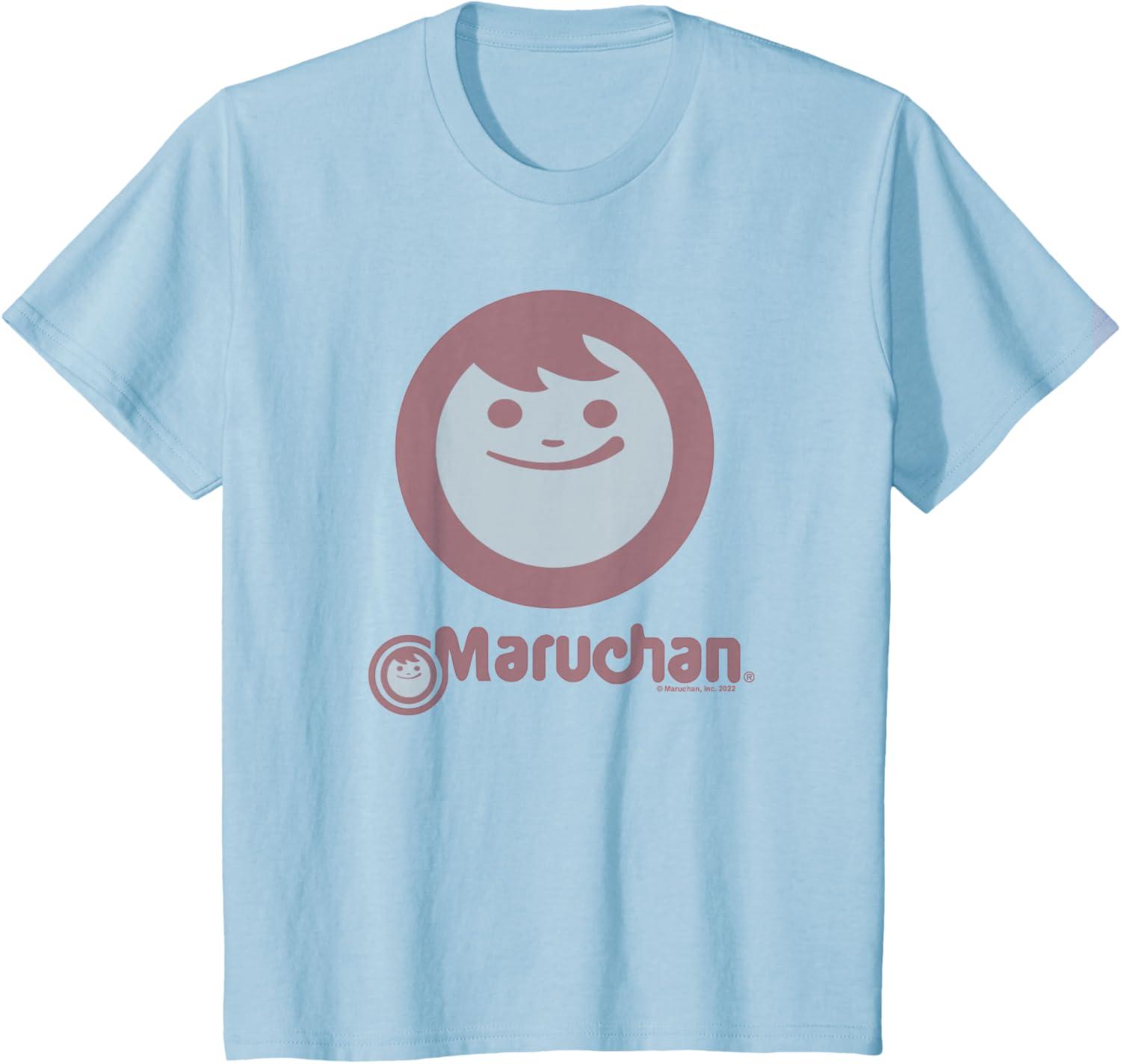 image:imageMaruchan Instant Smile Big Face Logo TShirtBaby Blue
