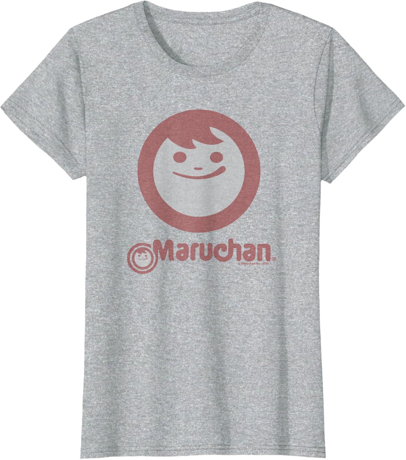 image:imageMaruchan Instant Smile Big Face Logo TShirtHeather Grey