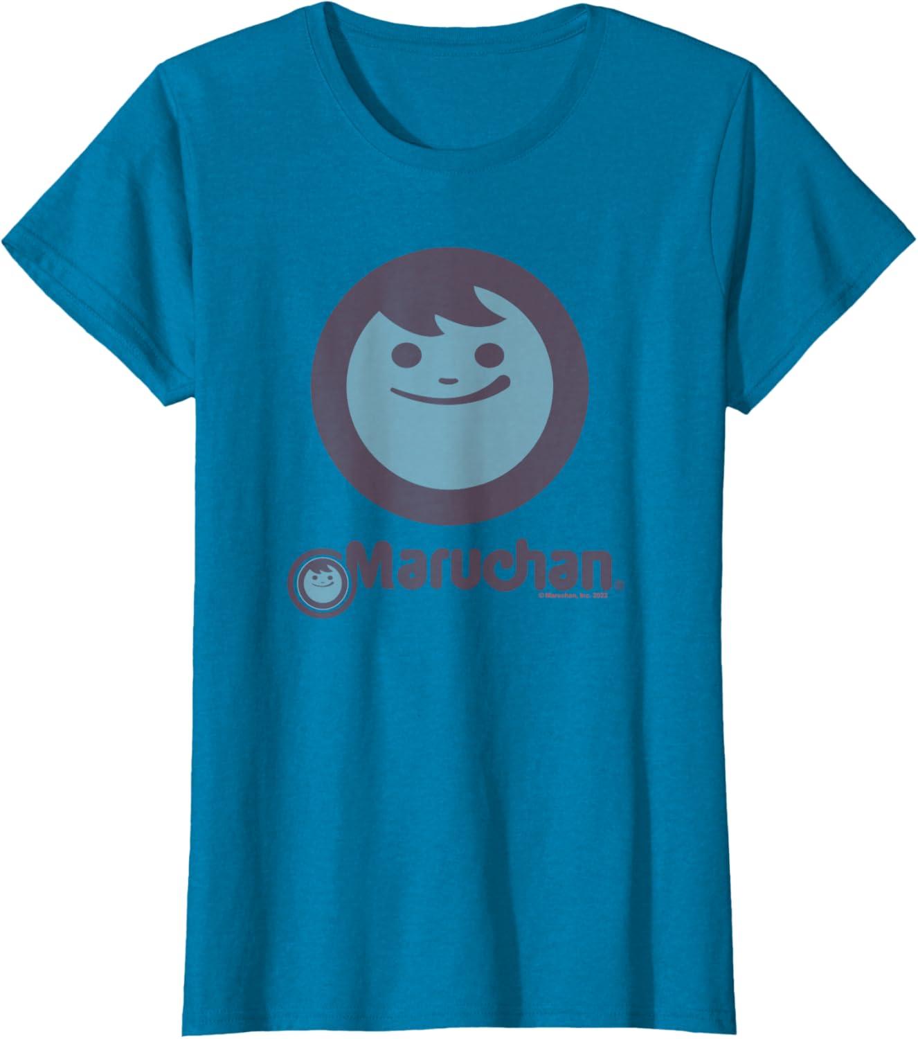image:imageMaruchan Instant Smile Big Face Logo TShirtSapphire Blue