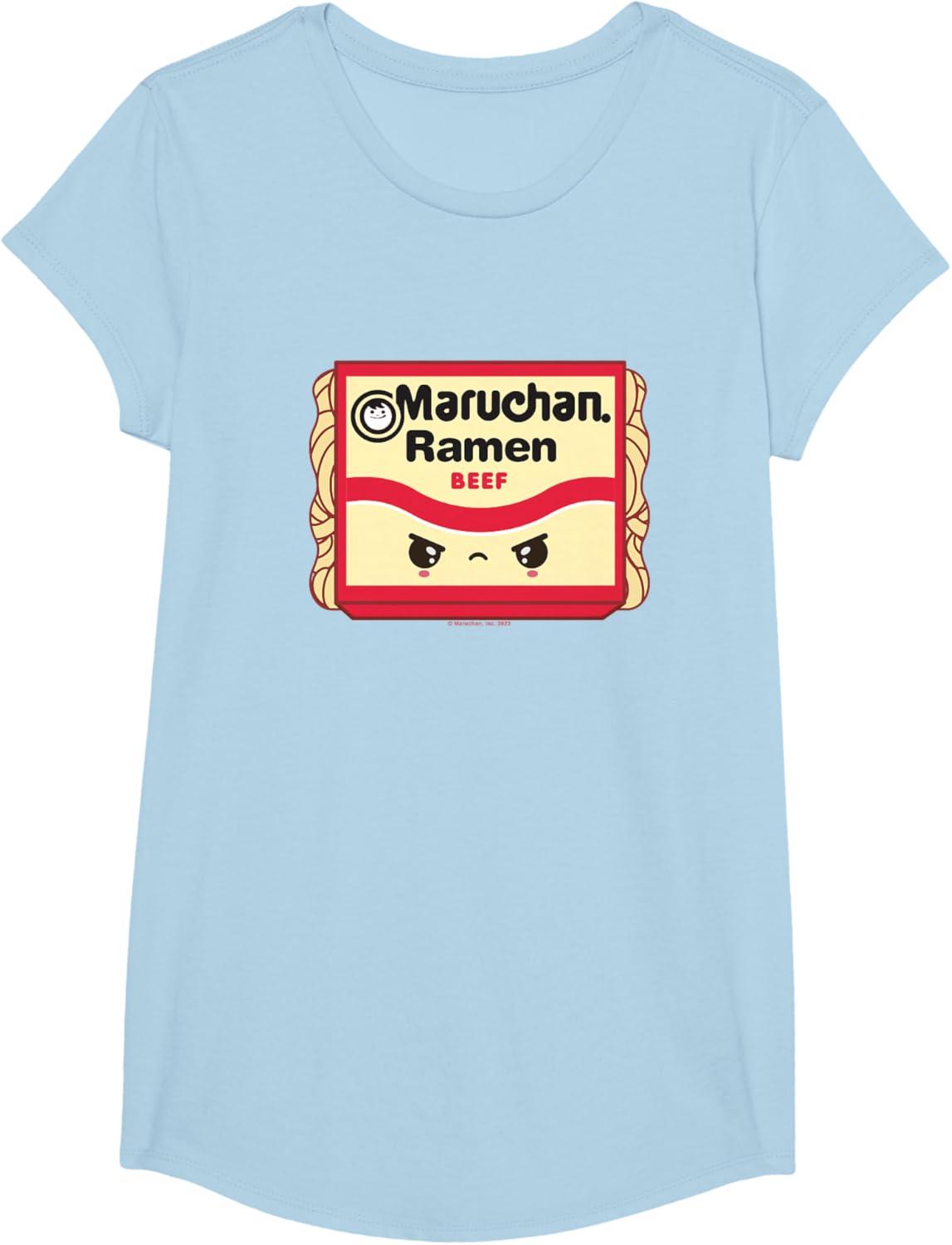 image:imageMaruchan Ramen Beef Flavor Angry Kawaii Package TShirtBaby Blue