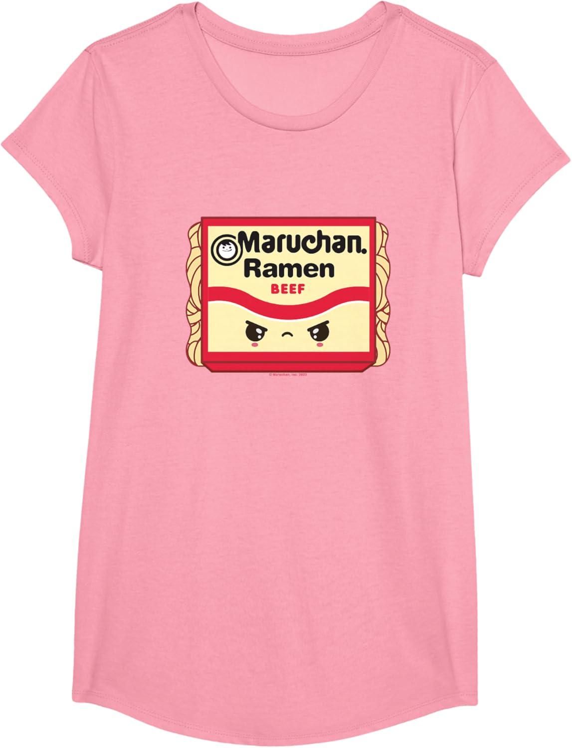 image:imageMaruchan Ramen Beef Flavor Angry Kawaii Package TShirtPink