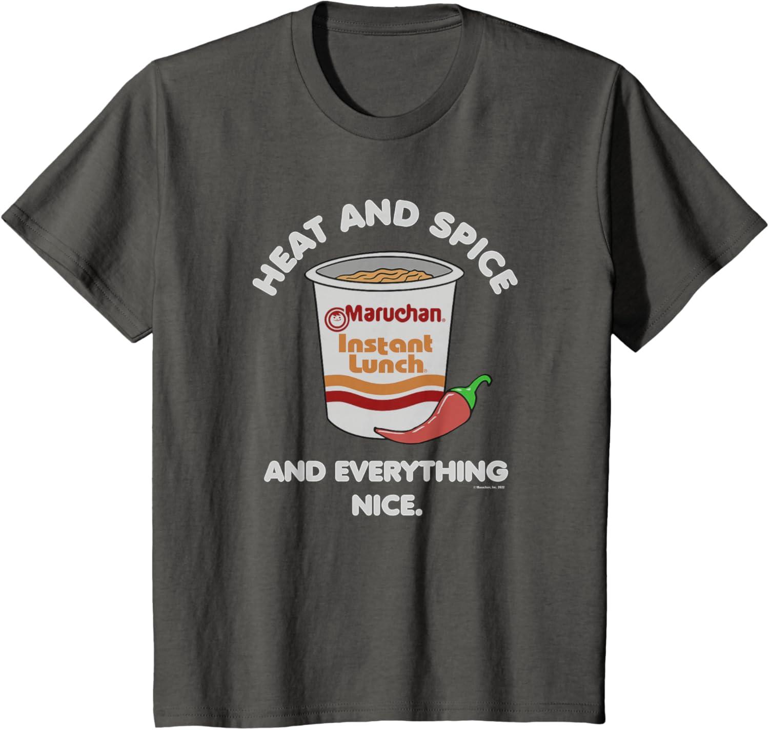 image:imageMaruchan Ramen Cup Heat And Spice Food Quote TShirtAsphalt Grey