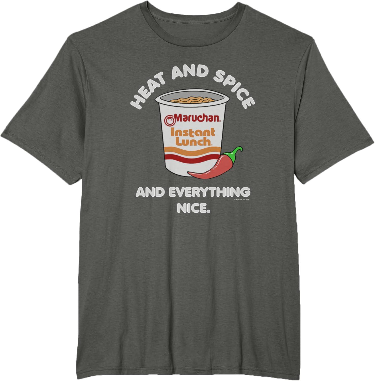 image:imageMaruchan Ramen Cup Heat And Spice Food Quote TShirtAsphalt Grey