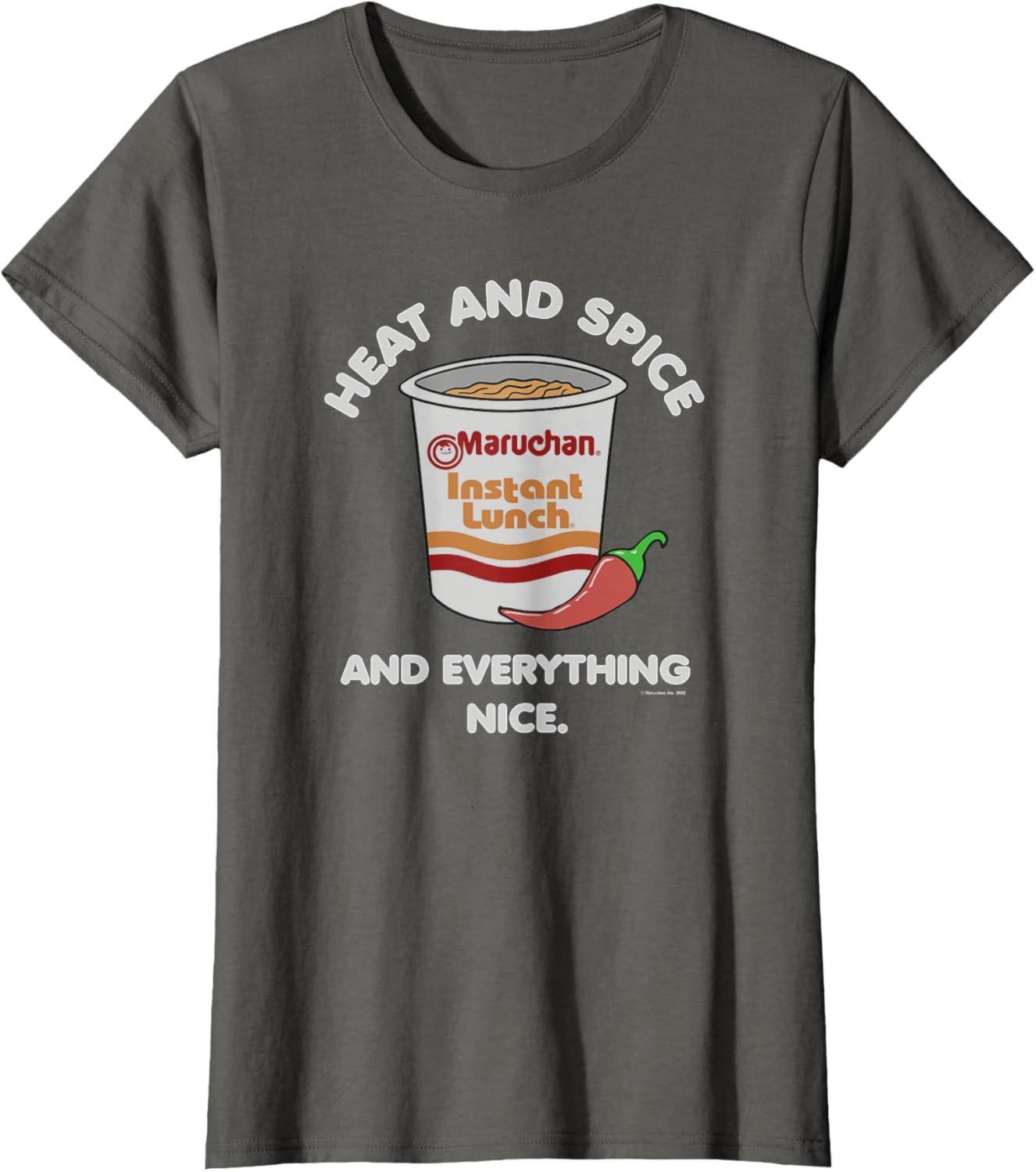 image:imageMaruchan Ramen Cup Heat And Spice Food Quote TShirtAsphalt Grey