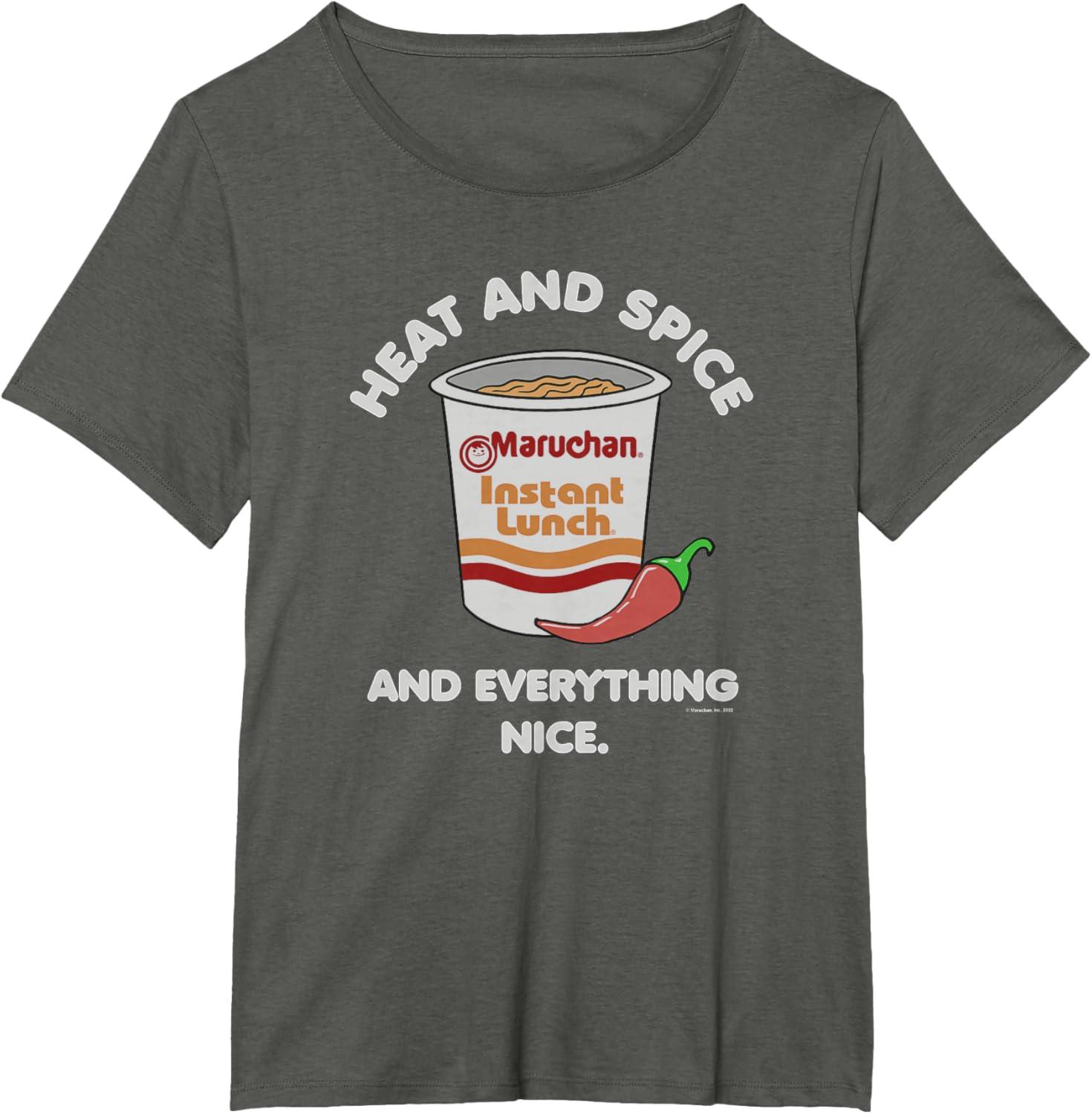 image:imageMaruchan Ramen Cup Heat And Spice Food Quote TShirtAsphalt Grey