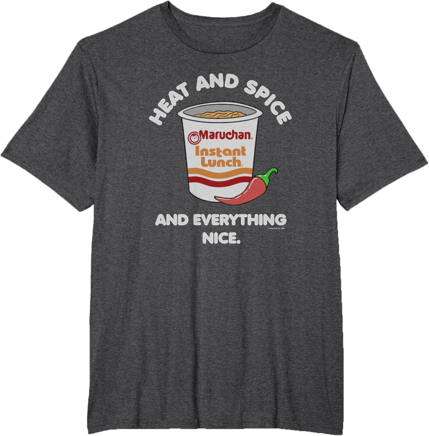 image:imageMaruchan Ramen Cup Heat And Spice Food Quote TShirtDark Heather Grey