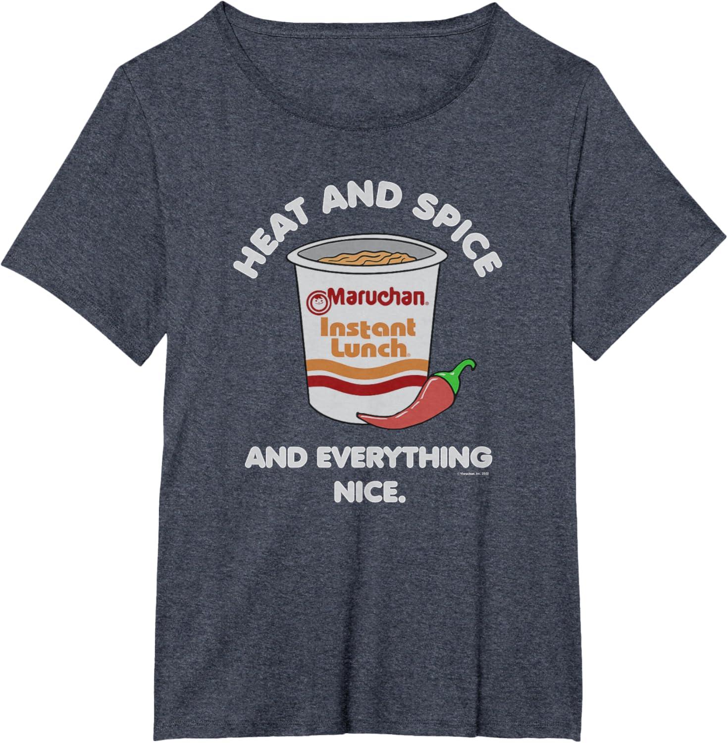 image:imageMaruchan Ramen Cup Heat And Spice Food Quote TShirtHeather Blue