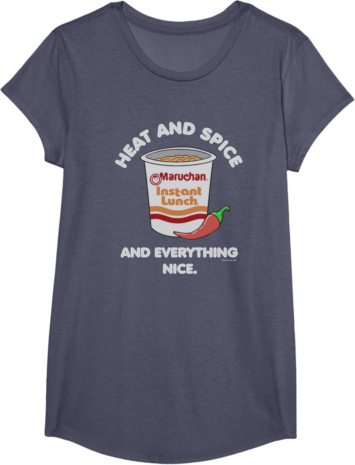 image:imageMaruchan Ramen Cup Heat And Spice Food Quote TShirtHeather Blue