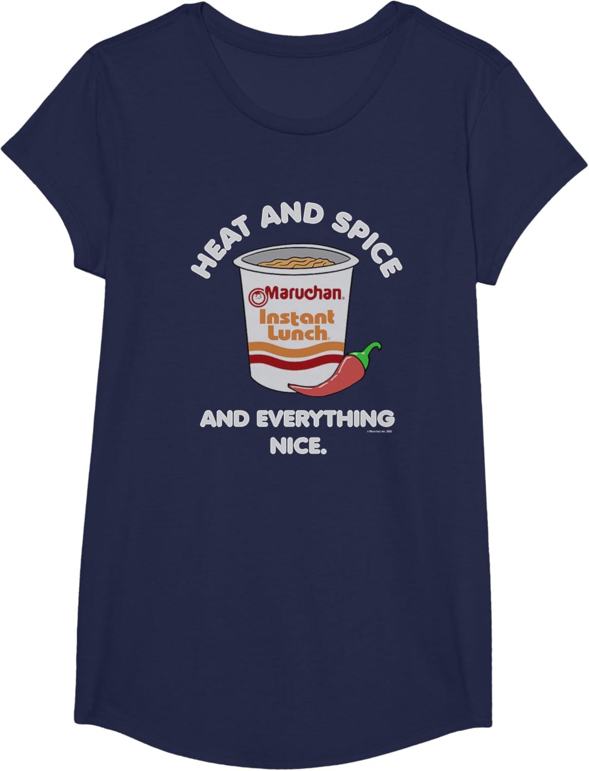 image:imageMaruchan Ramen Cup Heat And Spice Food Quote TShirtNavy Blue