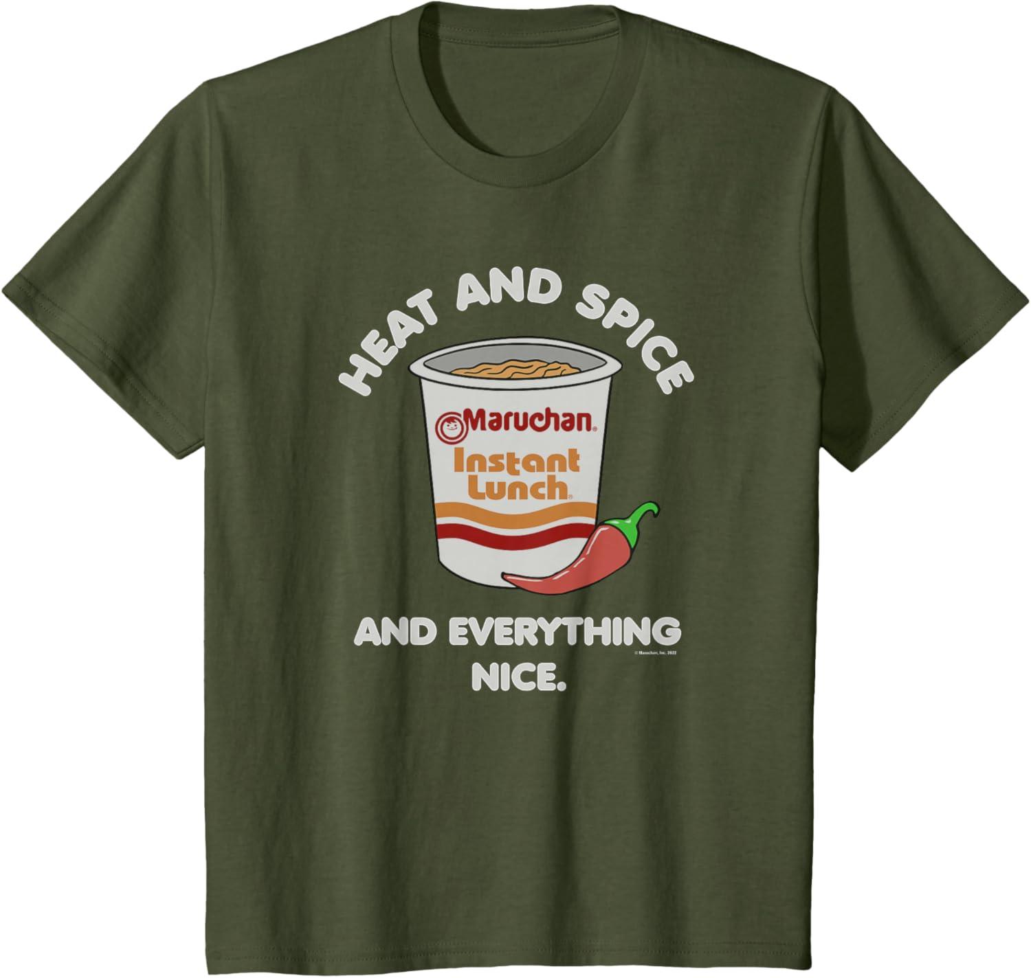 image:imageMaruchan Ramen Cup Heat And Spice Food Quote TShirtOlive Green