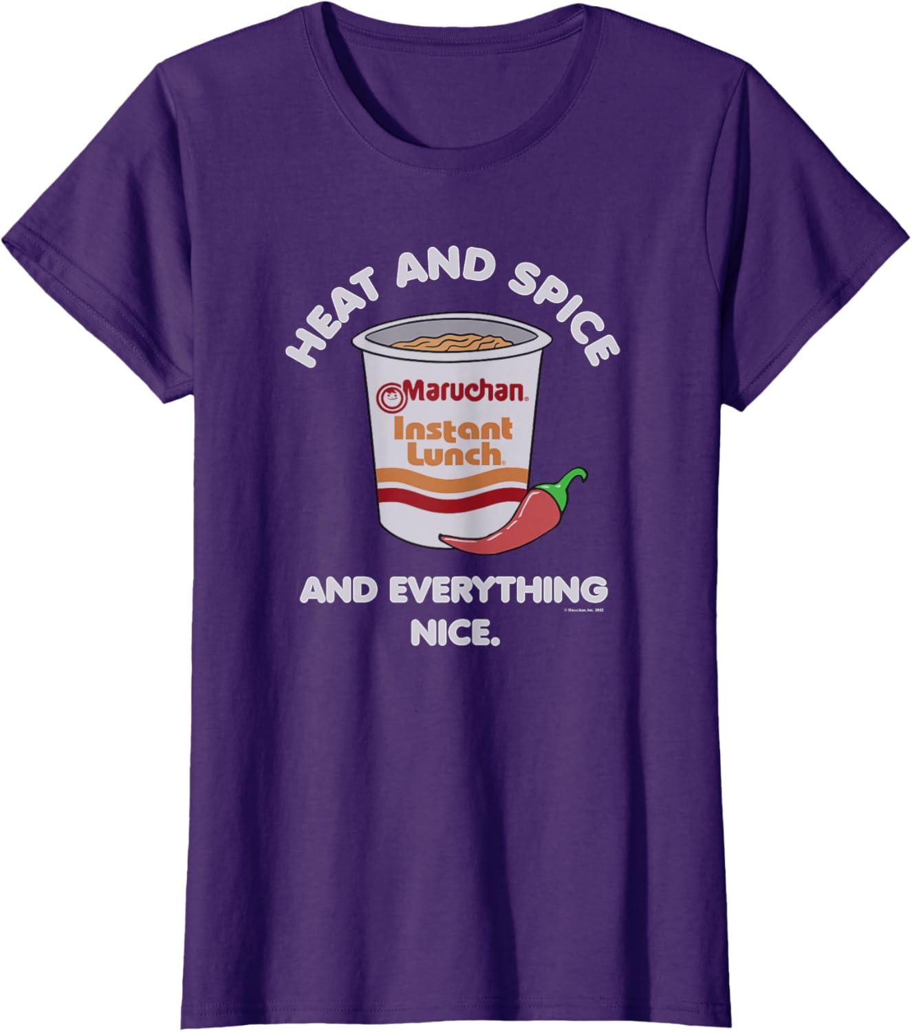 image:imageMaruchan Ramen Cup Heat And Spice Food Quote TShirtPurple