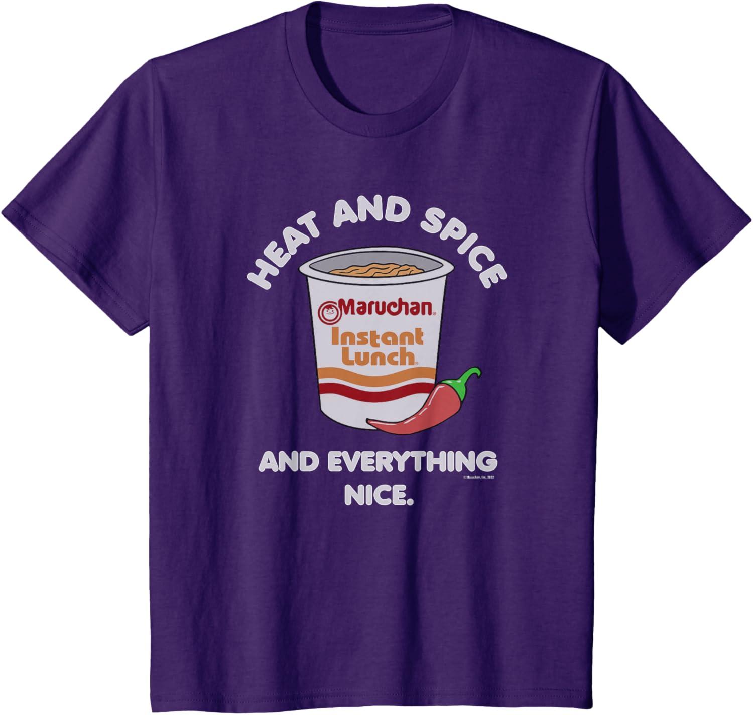 image:imageMaruchan Ramen Cup Heat And Spice Food Quote TShirtPurple