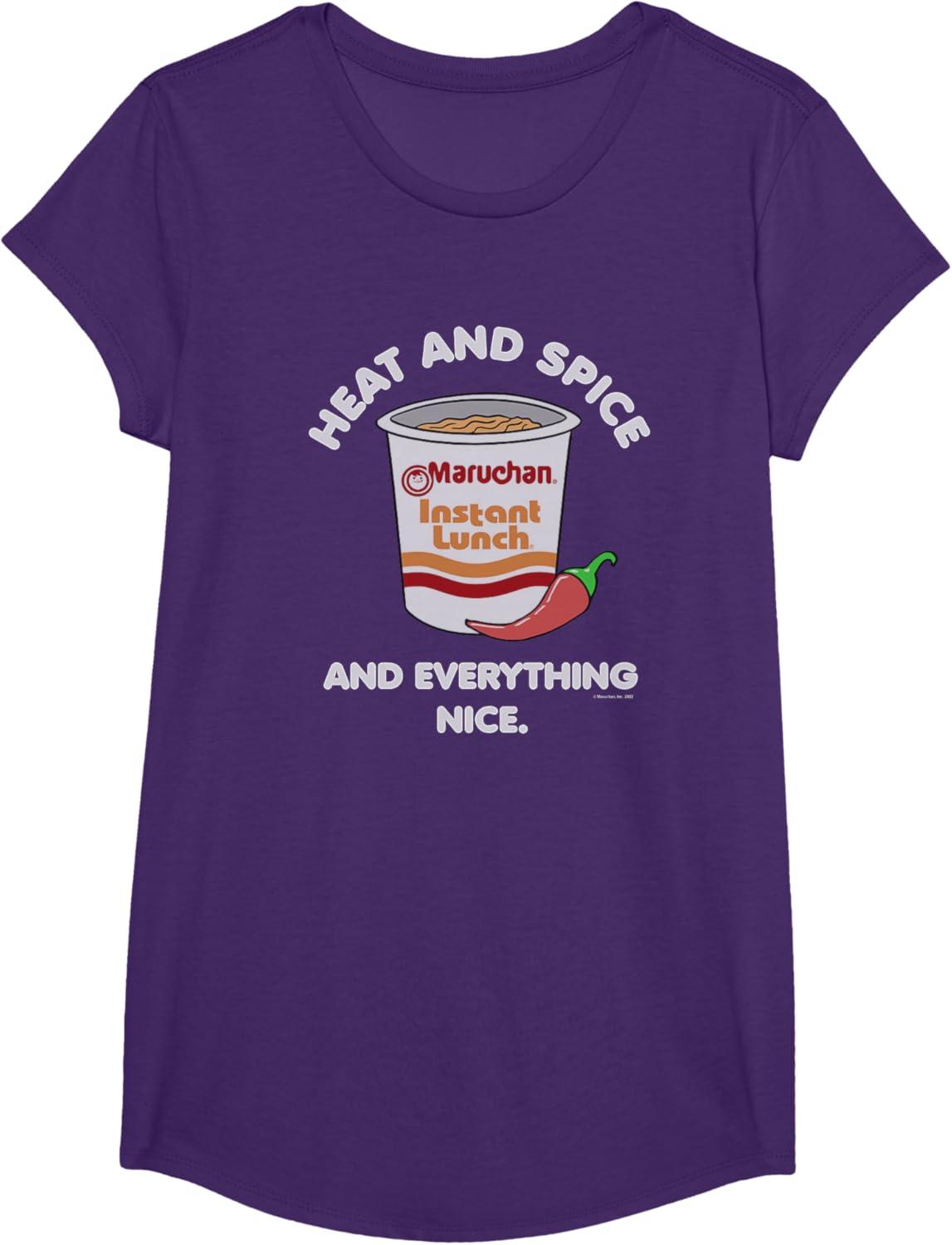 image:imageMaruchan Ramen Cup Heat And Spice Food Quote TShirtPurple