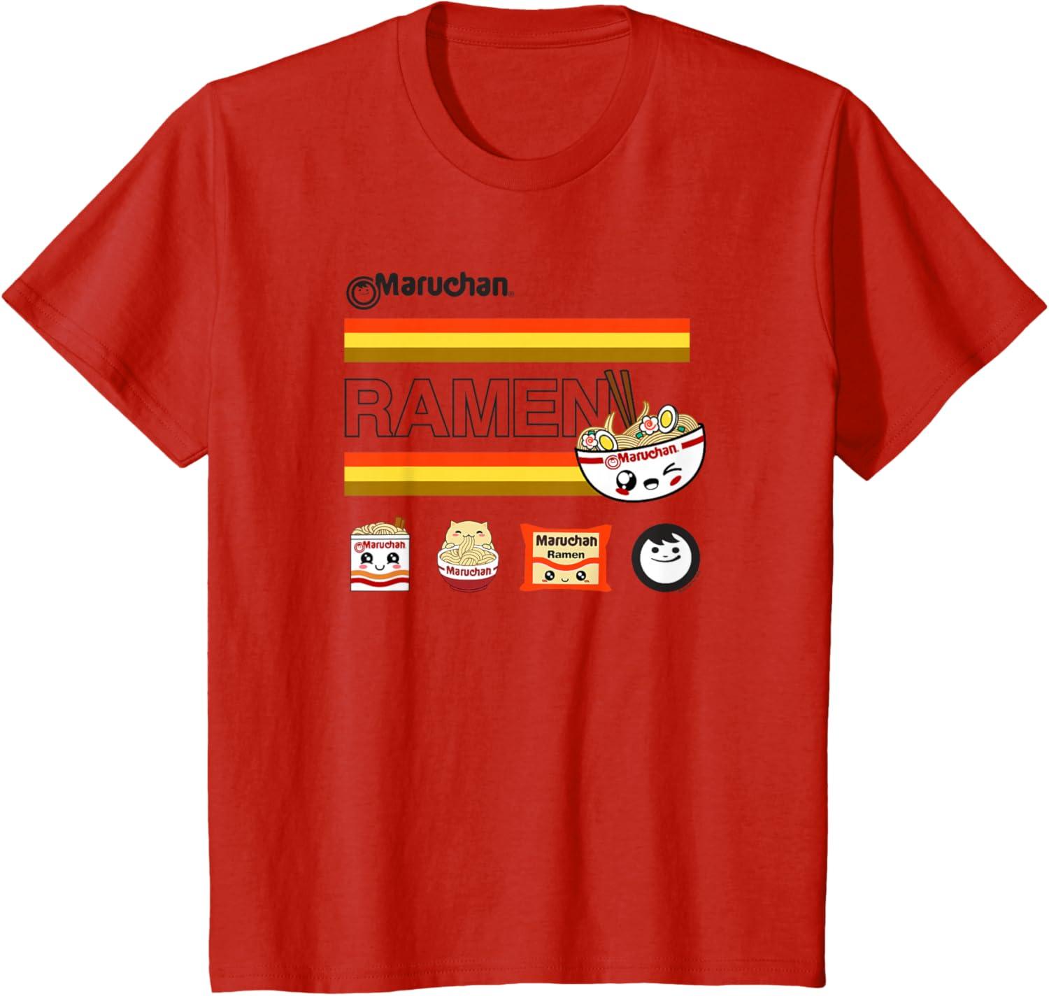 image:imageMaruchan Ramen Cute Anime Faces Logo TShirtRed