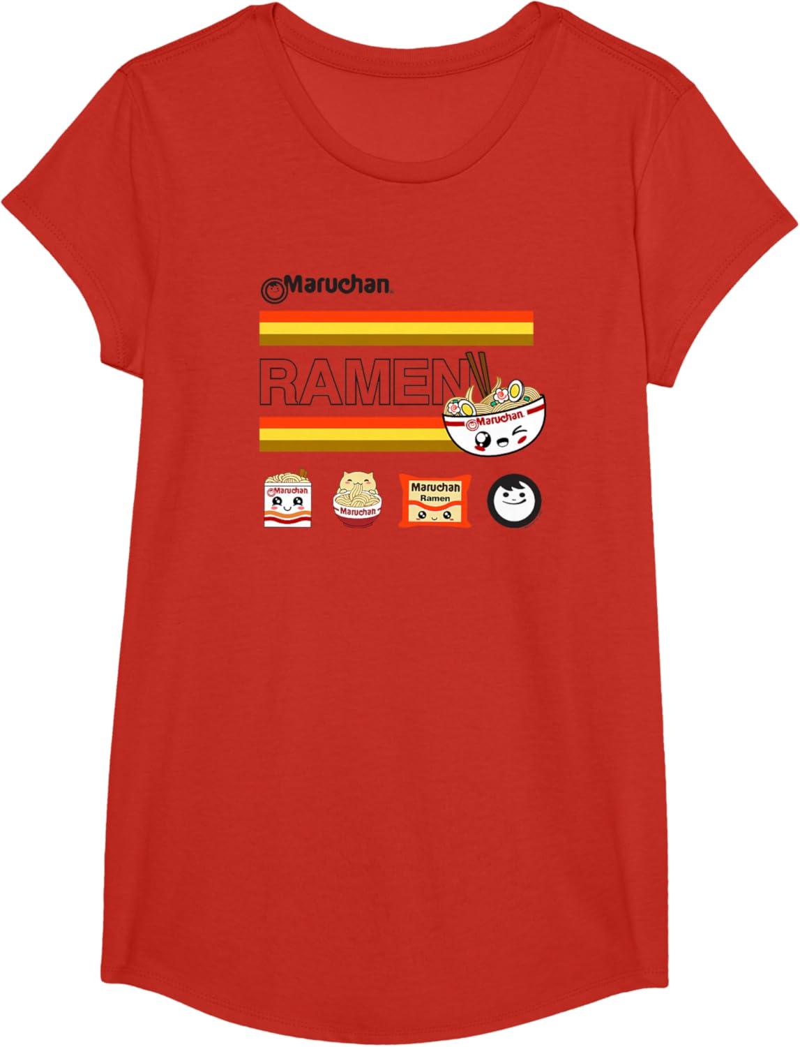 image:imageMaruchan Ramen Cute Anime Faces Logo TShirtRed