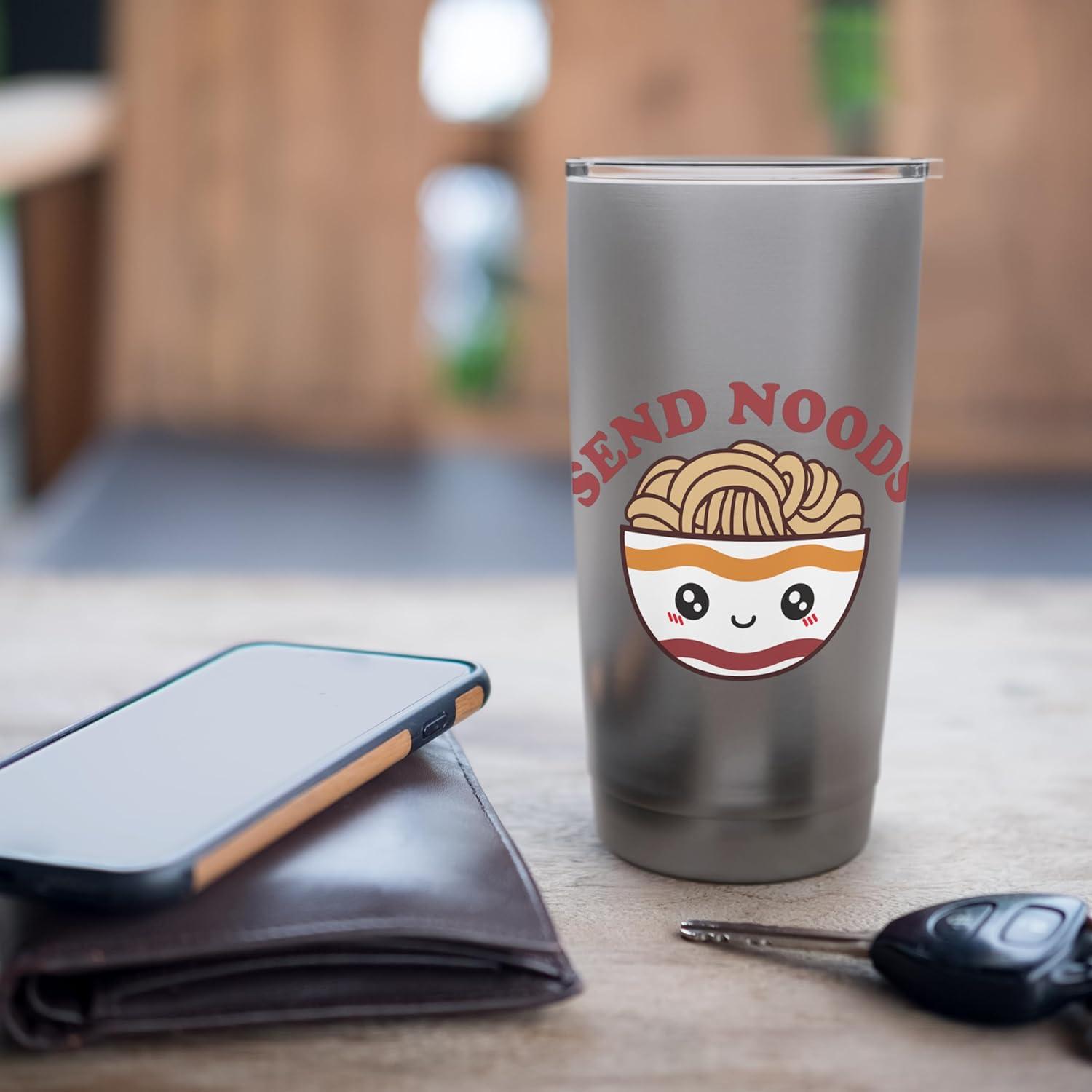 image:imageMaruchan Send Noods Ramen Bowl Face Stainless Steel Insulated TumblerBrushed Steel