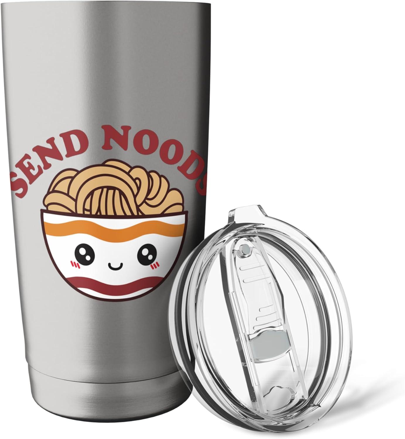image:imageMaruchan Send Noods Ramen Bowl Face Stainless Steel Insulated TumblerBrushed Steel