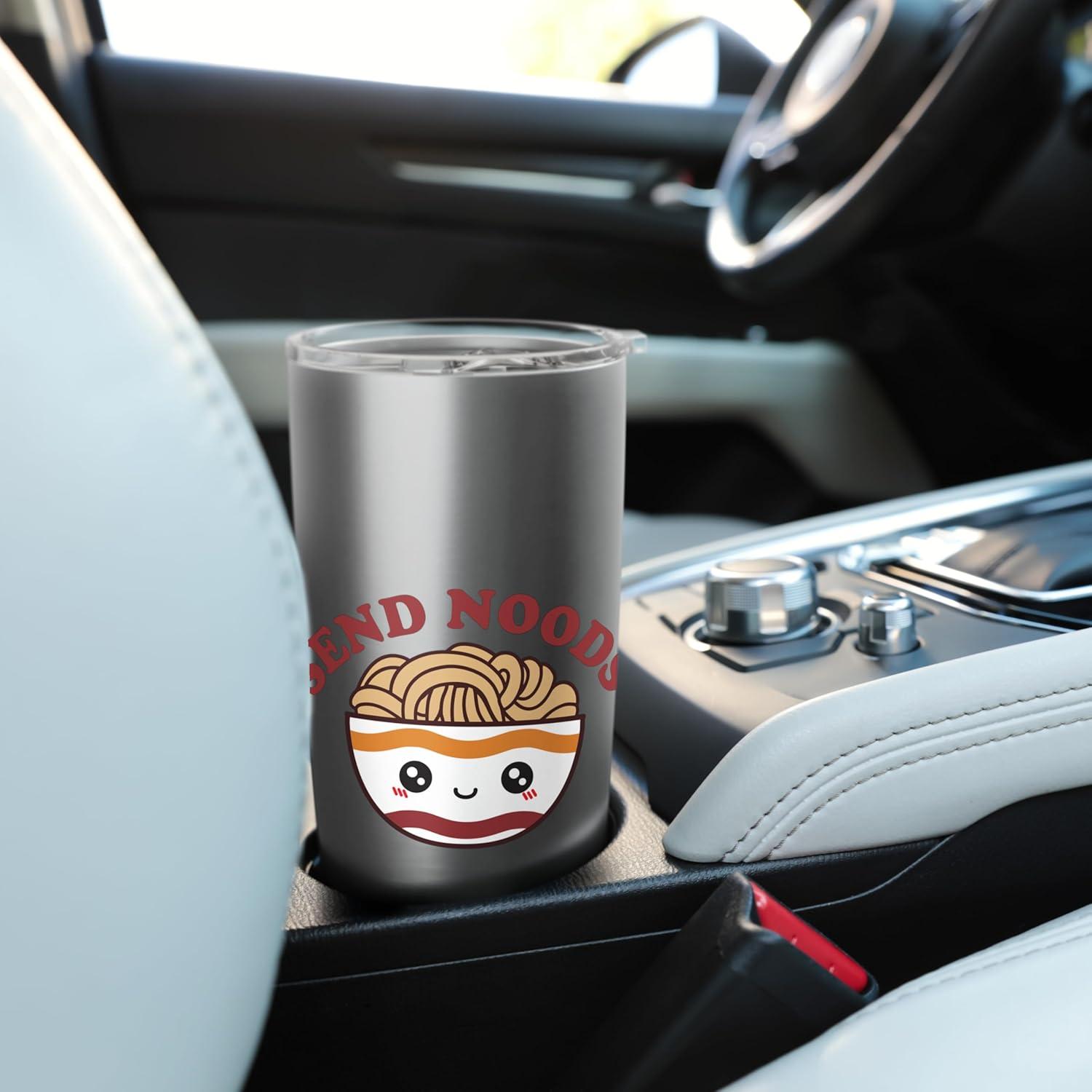 image:imageMaruchan Send Noods Ramen Bowl Face Stainless Steel Insulated TumblerBrushed Steel