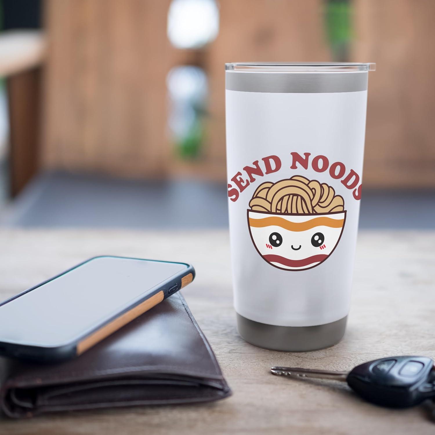 image:imageMaruchan Send Noods Ramen Bowl Face Stainless Steel Insulated TumblerWhite