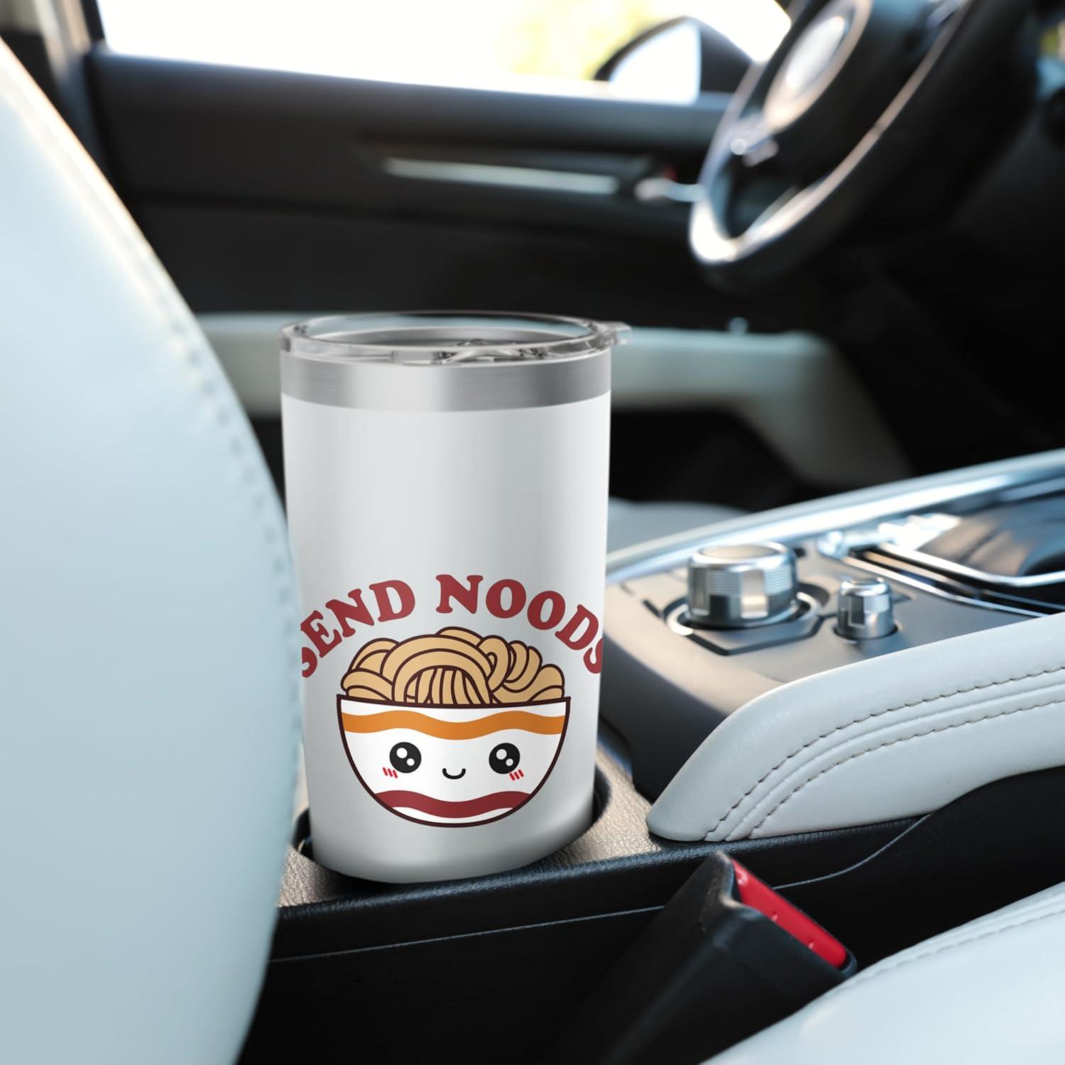 image:imageMaruchan Send Noods Ramen Bowl Face Stainless Steel Insulated TumblerWhite