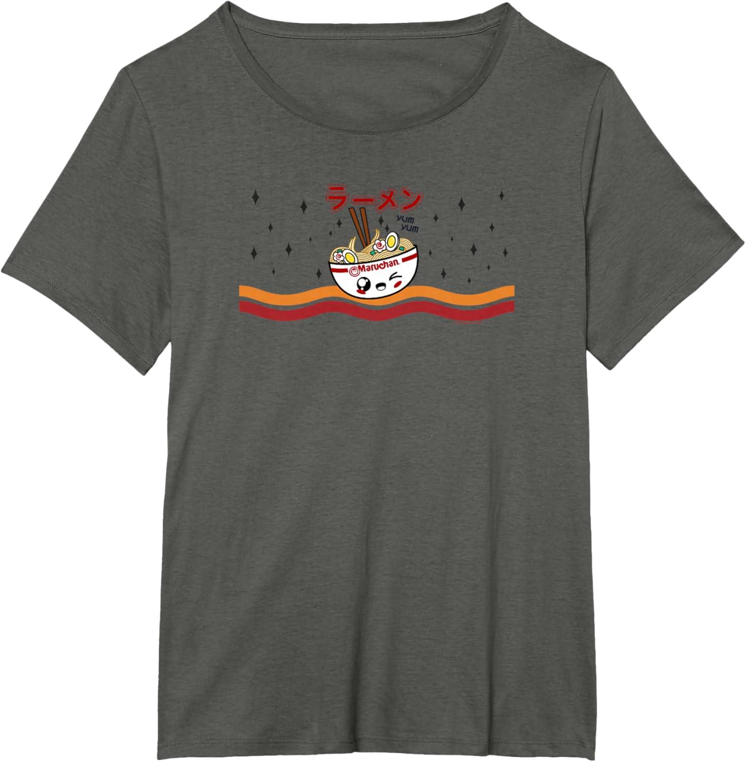 image:imageMaruchan Winking Anime Noodle Bowl TShirtAsphalt Grey