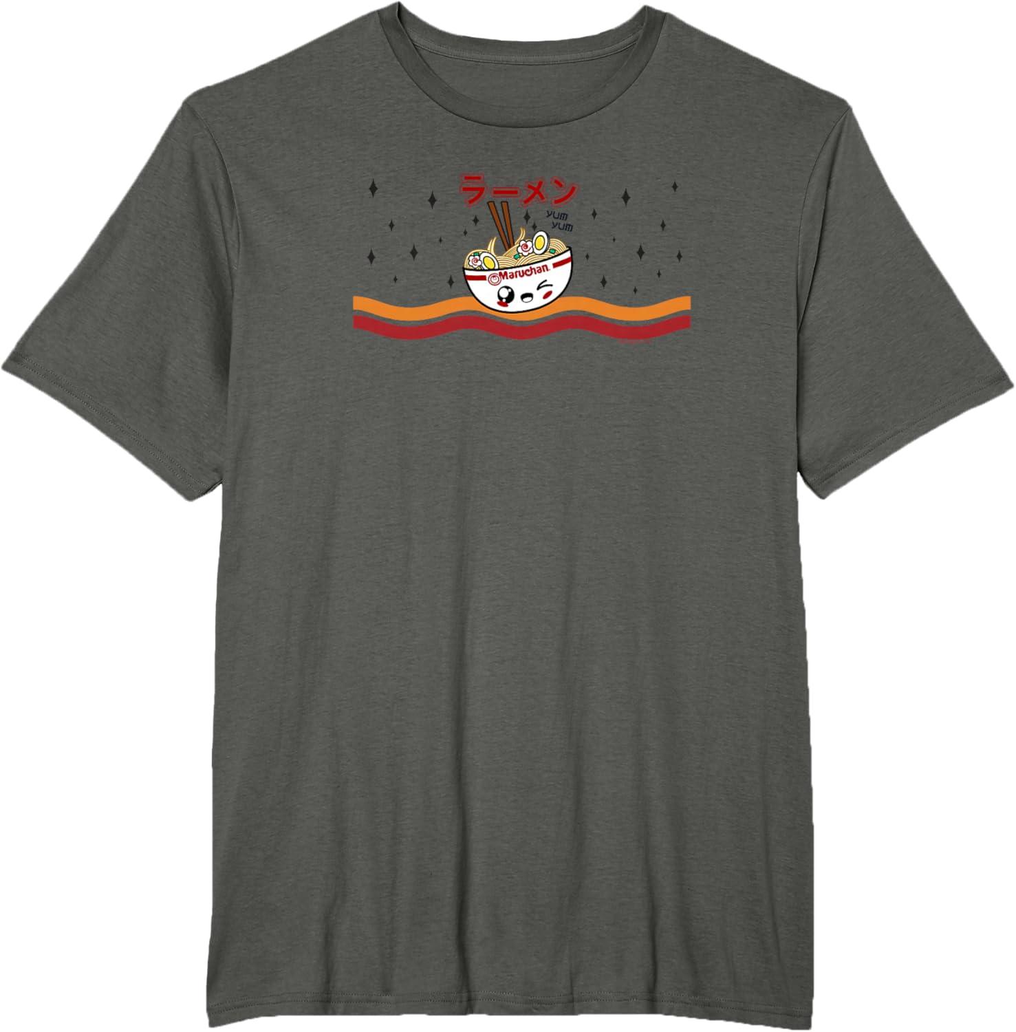 image:imageMaruchan Winking Anime Noodle Bowl TShirtAsphalt Grey